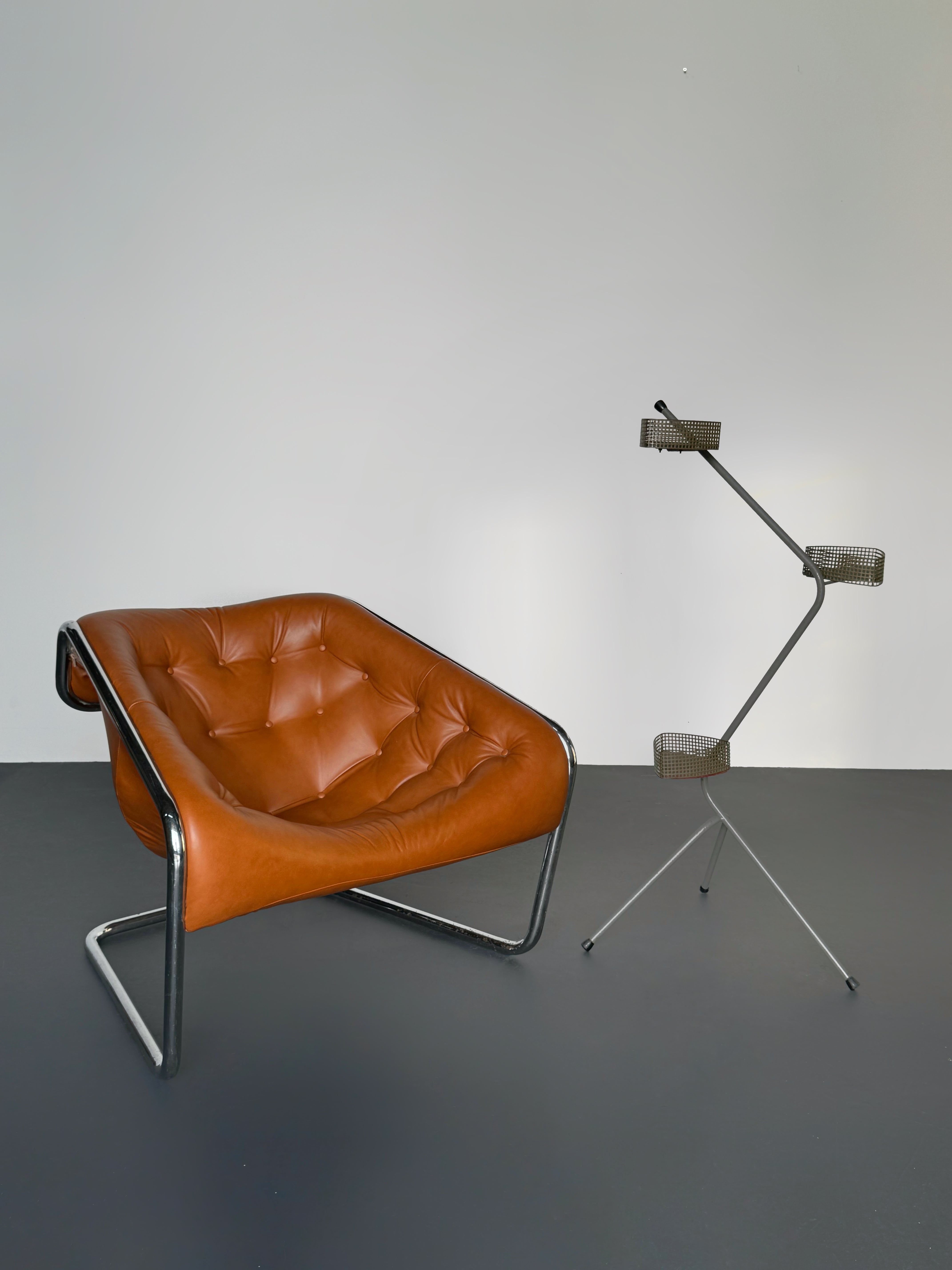 'Boxer' Lounge Chair by Kwok Hoi Chan for Steiner, France 1971