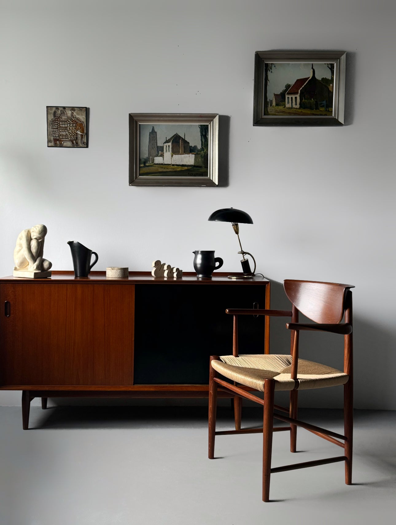 Sideboard OS11 in Teak with Reversible Doors by Arne Vodder for Sibast, Denmark 1950s