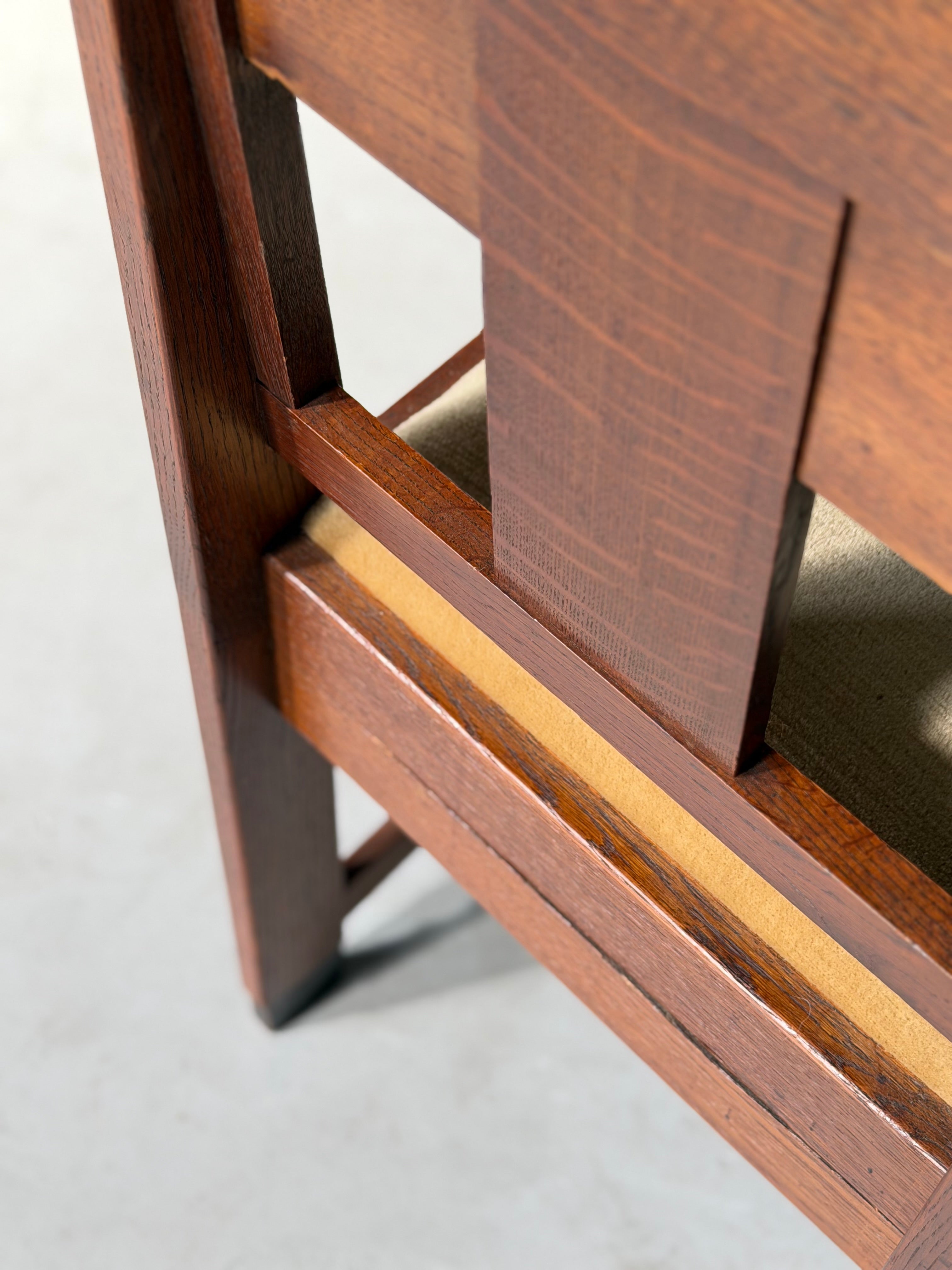 Set of Art Deco Amsterdam School Dining Chairs, The Netherland 1930s