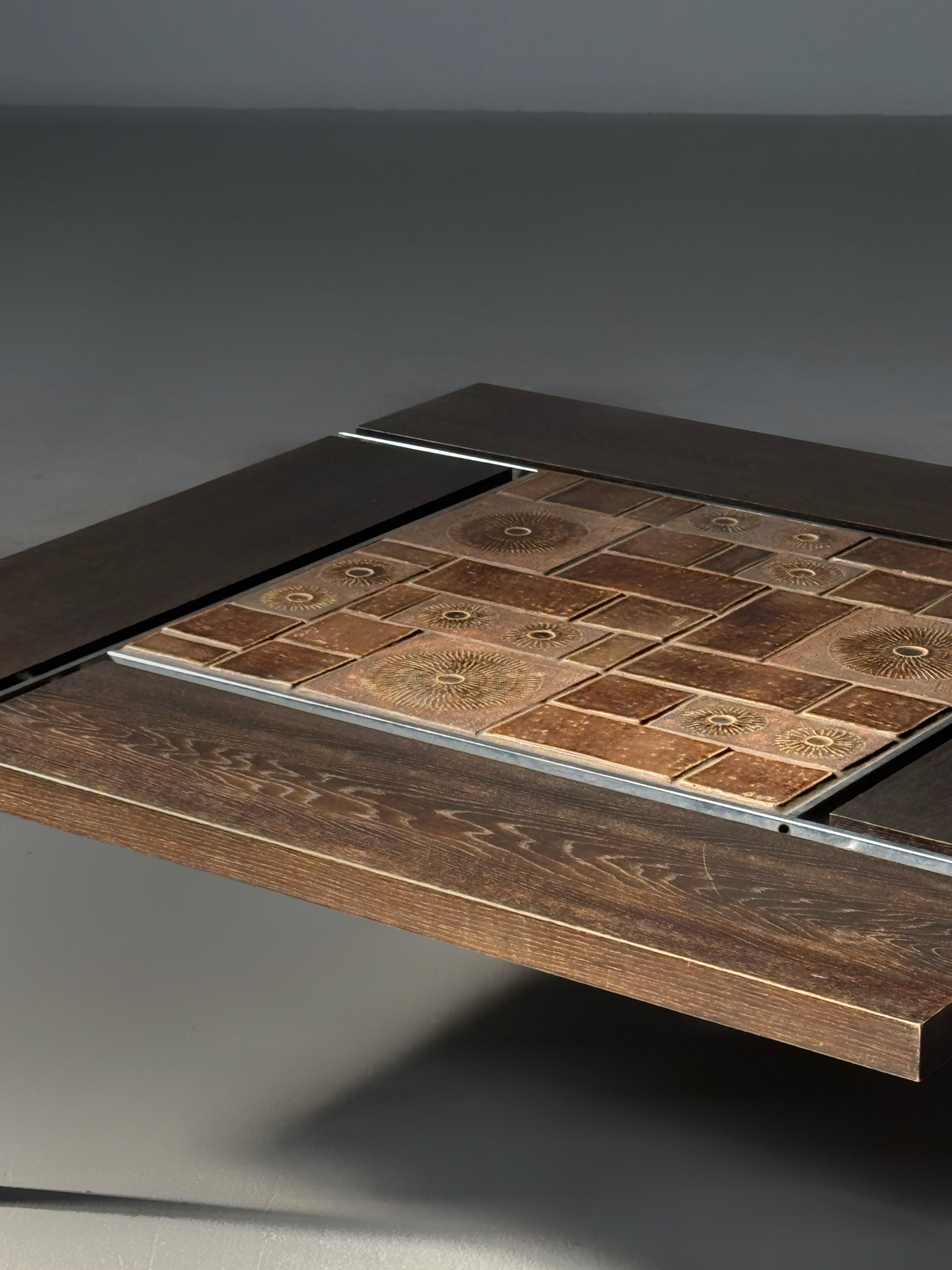 Tile Top Coffee Table by Svend Aage Jessen for Ryesberg Mobler, Denmark 1960s