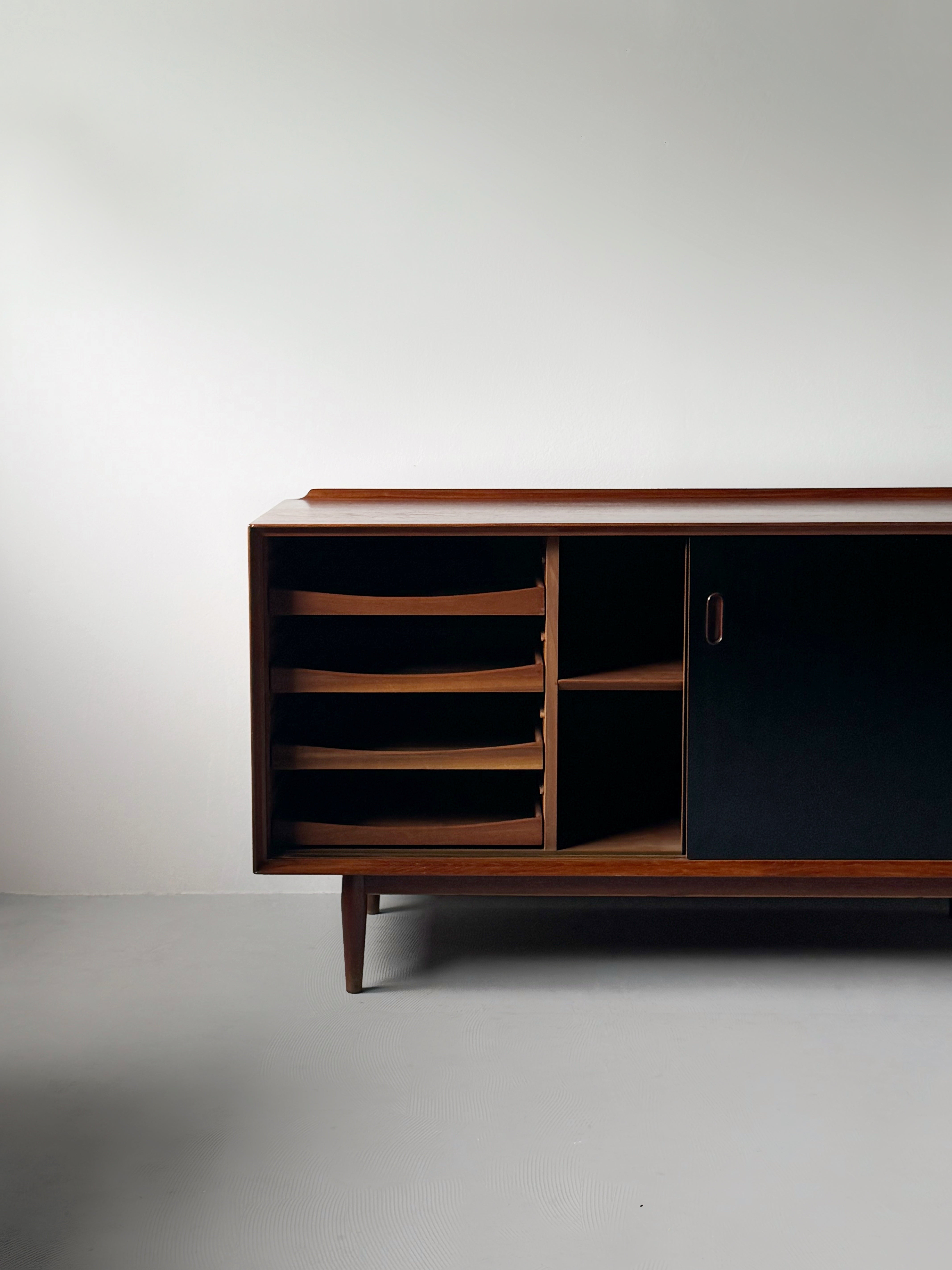 Sideboard OS11 in Teak with Reversible Doors by Arne Vodder for Sibast, Denmark 1950s