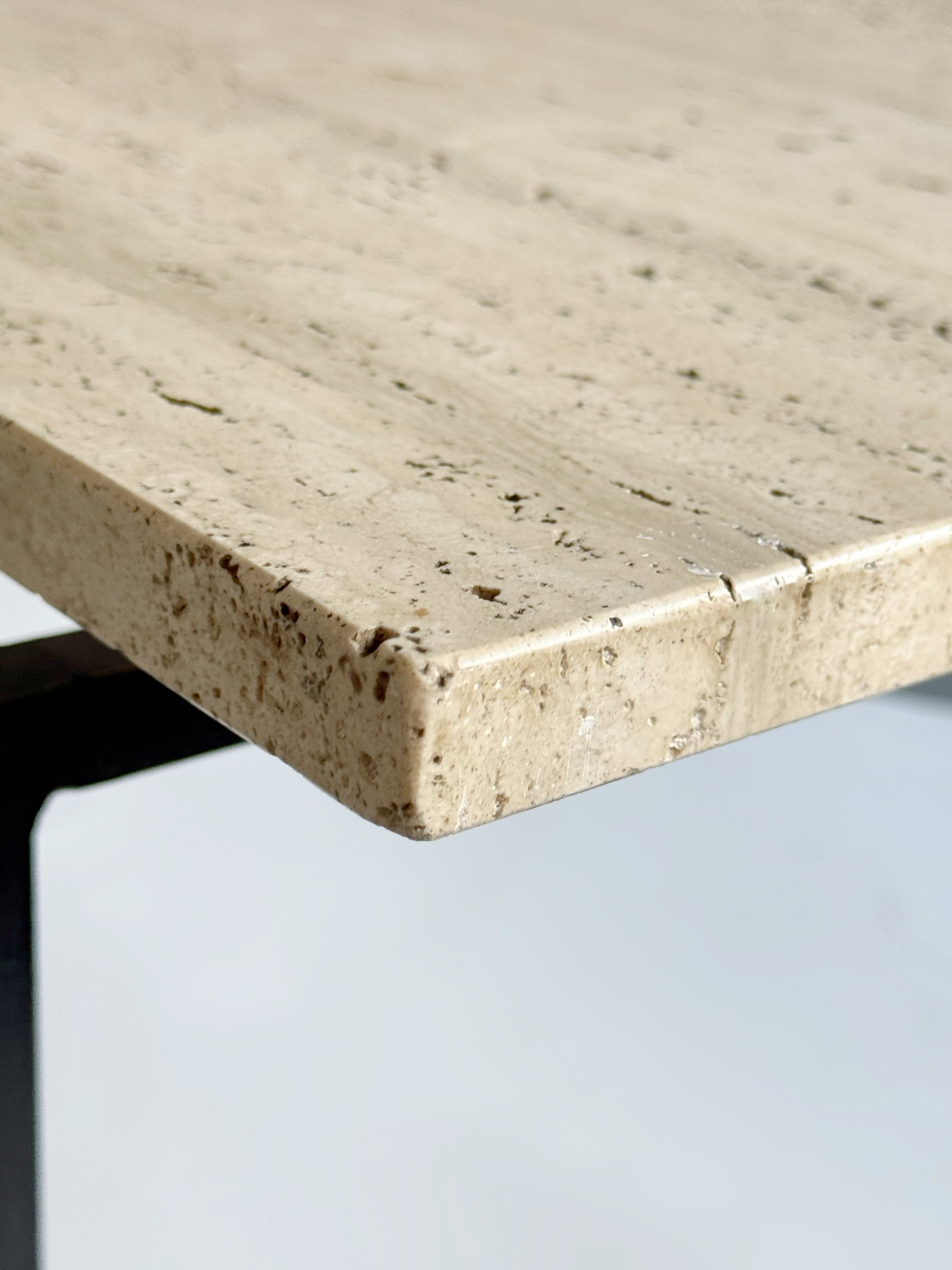 Travertine Table by Jean Rispal 1950s