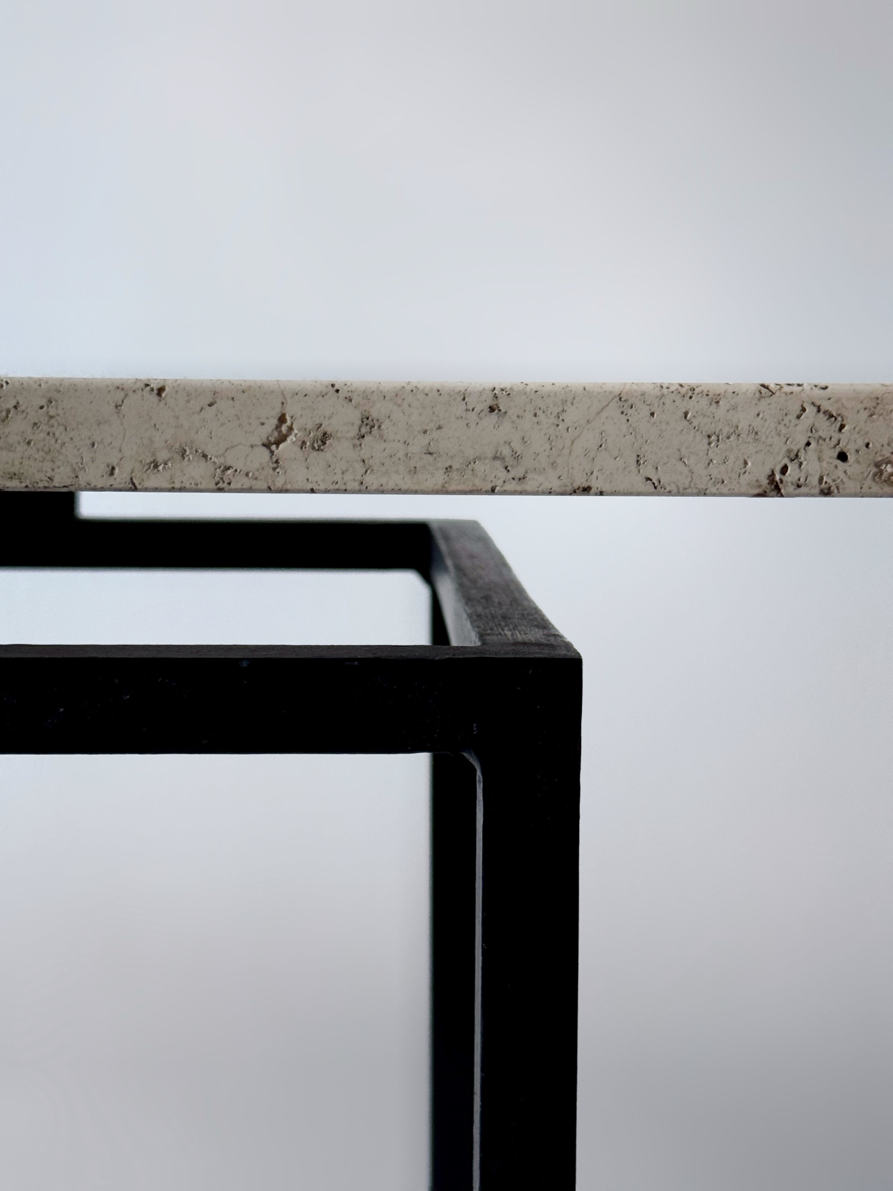 Travertine Table by Jean Rispal 1950s