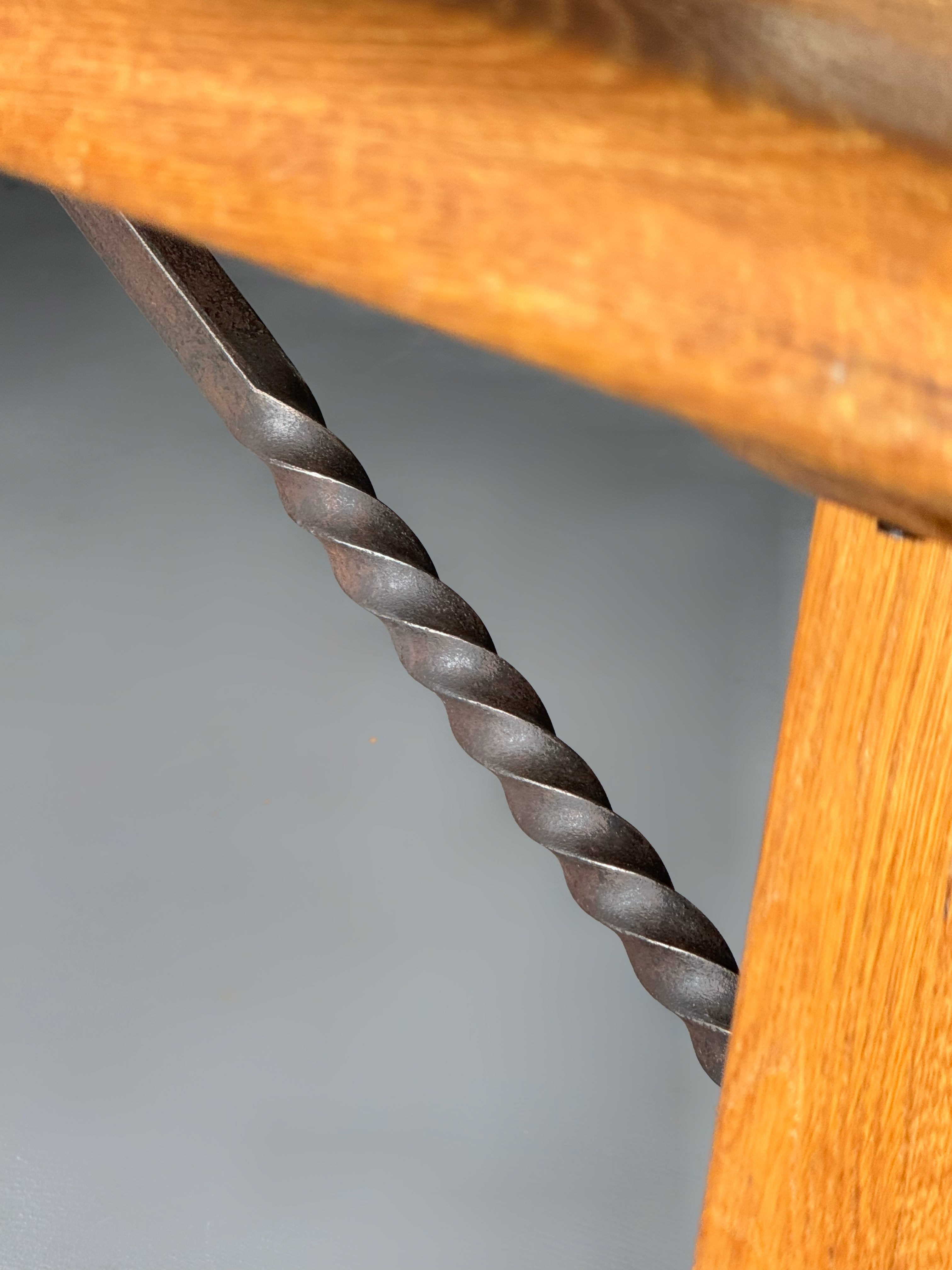 Brutalist Large French oak Dining Table 1950s