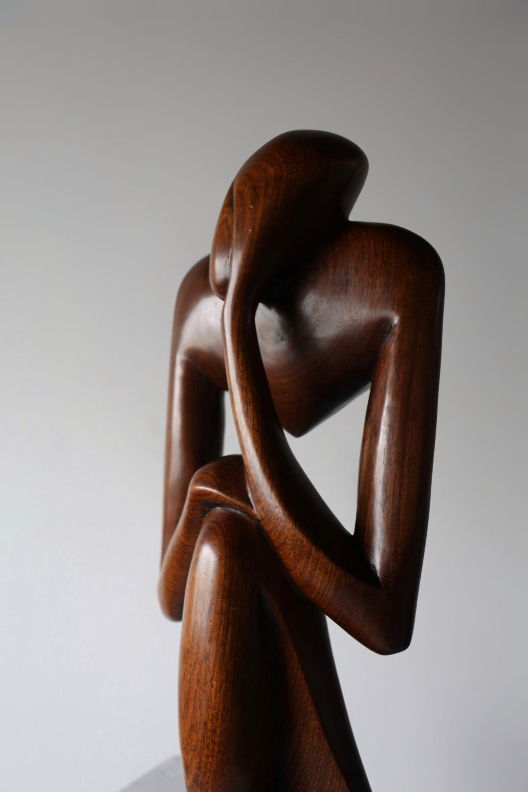 Teak Mid-Century Modern Abstract statue, 1960s