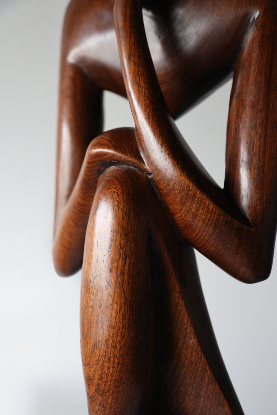 Teak Mid-Century Modern Abstract statue, 1960s
