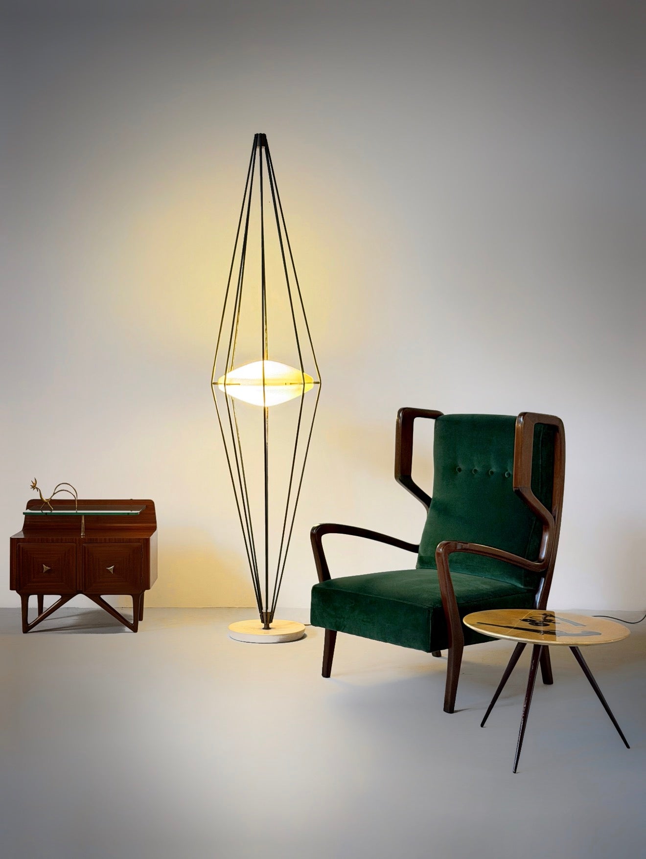 Siluro Floor Lamp by Angelo Lelii for Arredoluce, Italy 1957