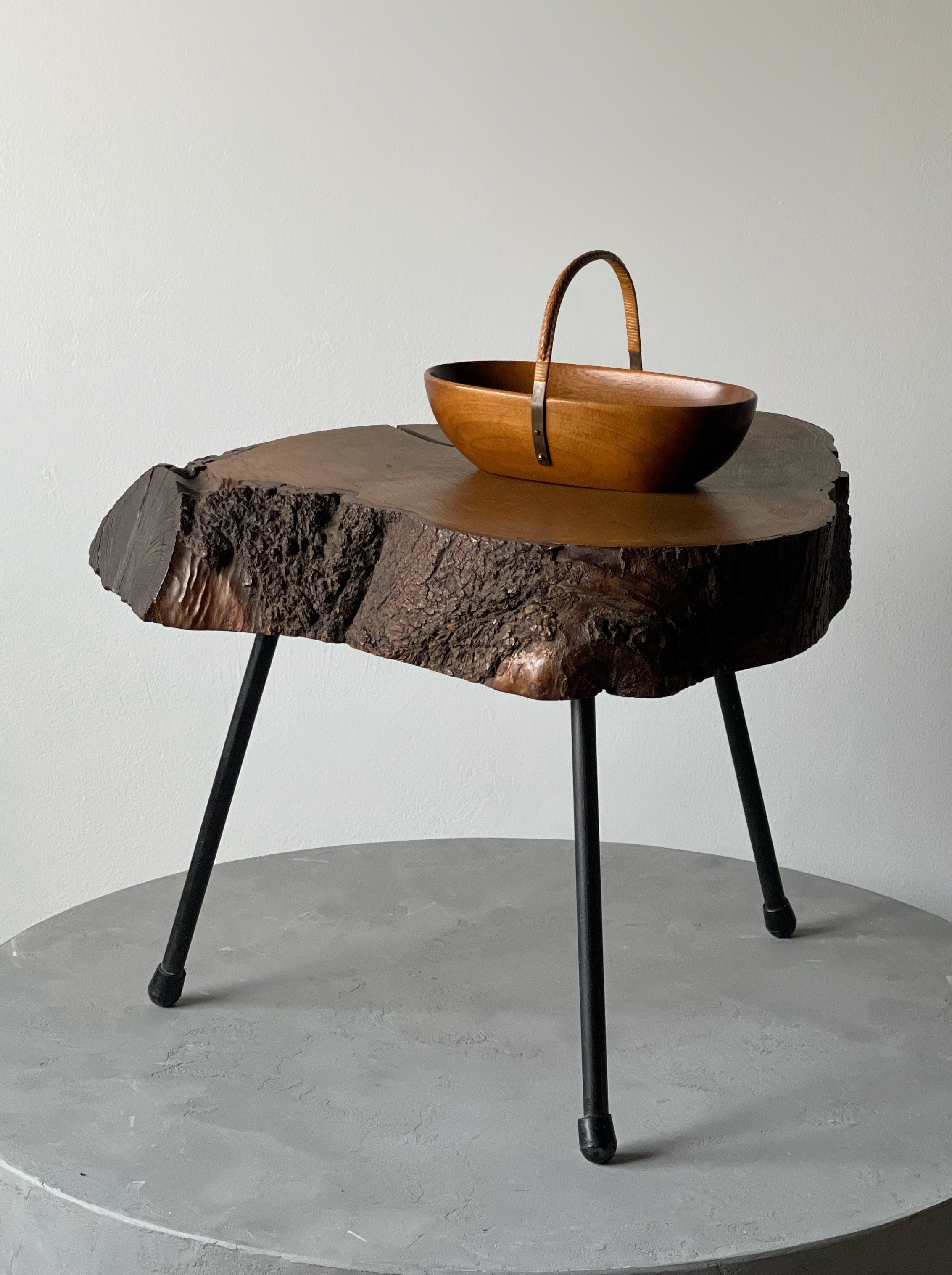 Tree Trunk Side Coffee Table, Austria, style Aubock 1950s