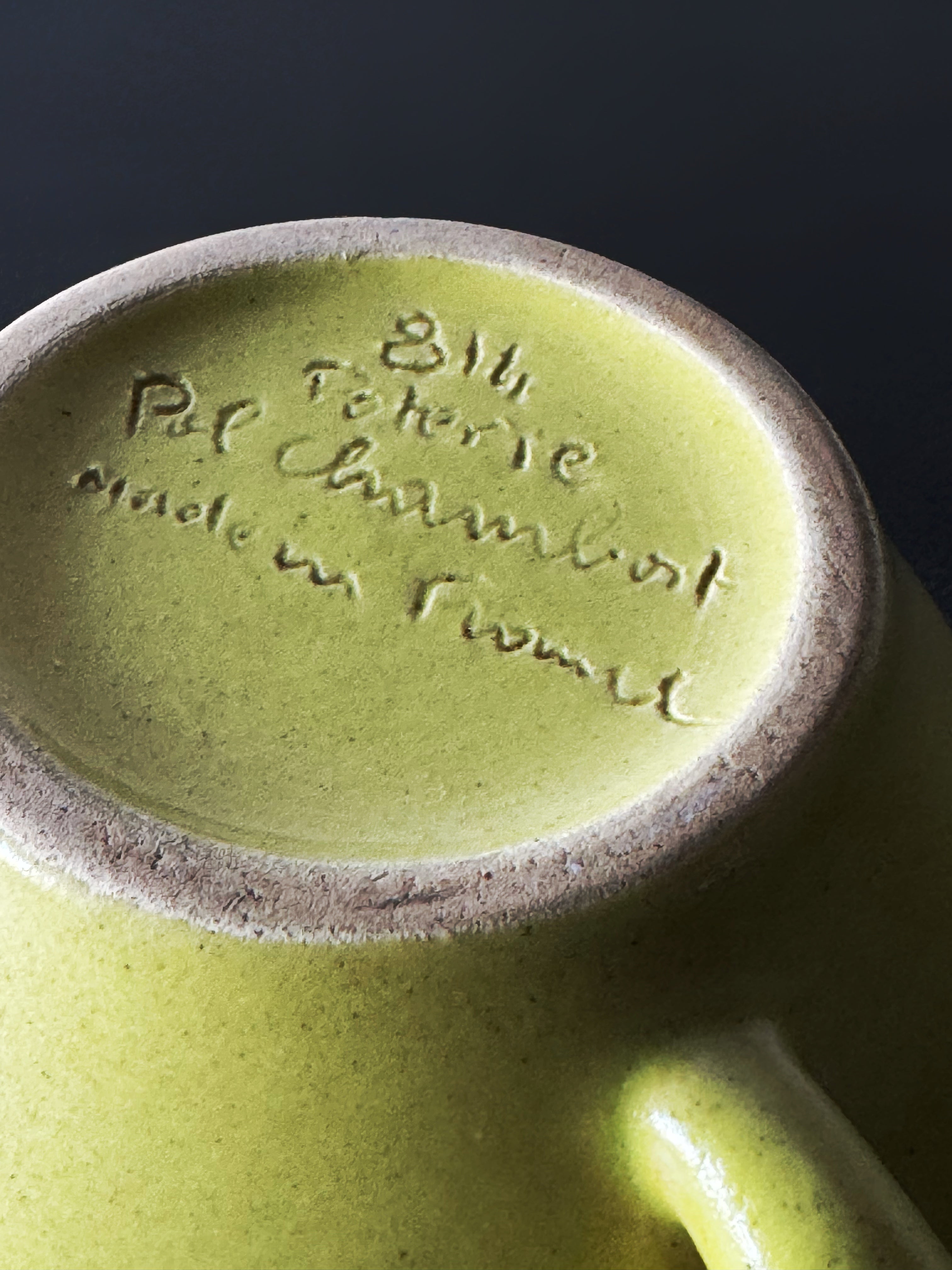 Coffee cup by Pol Chambost (Parisian ceramist, 1906–1983) , 1950s