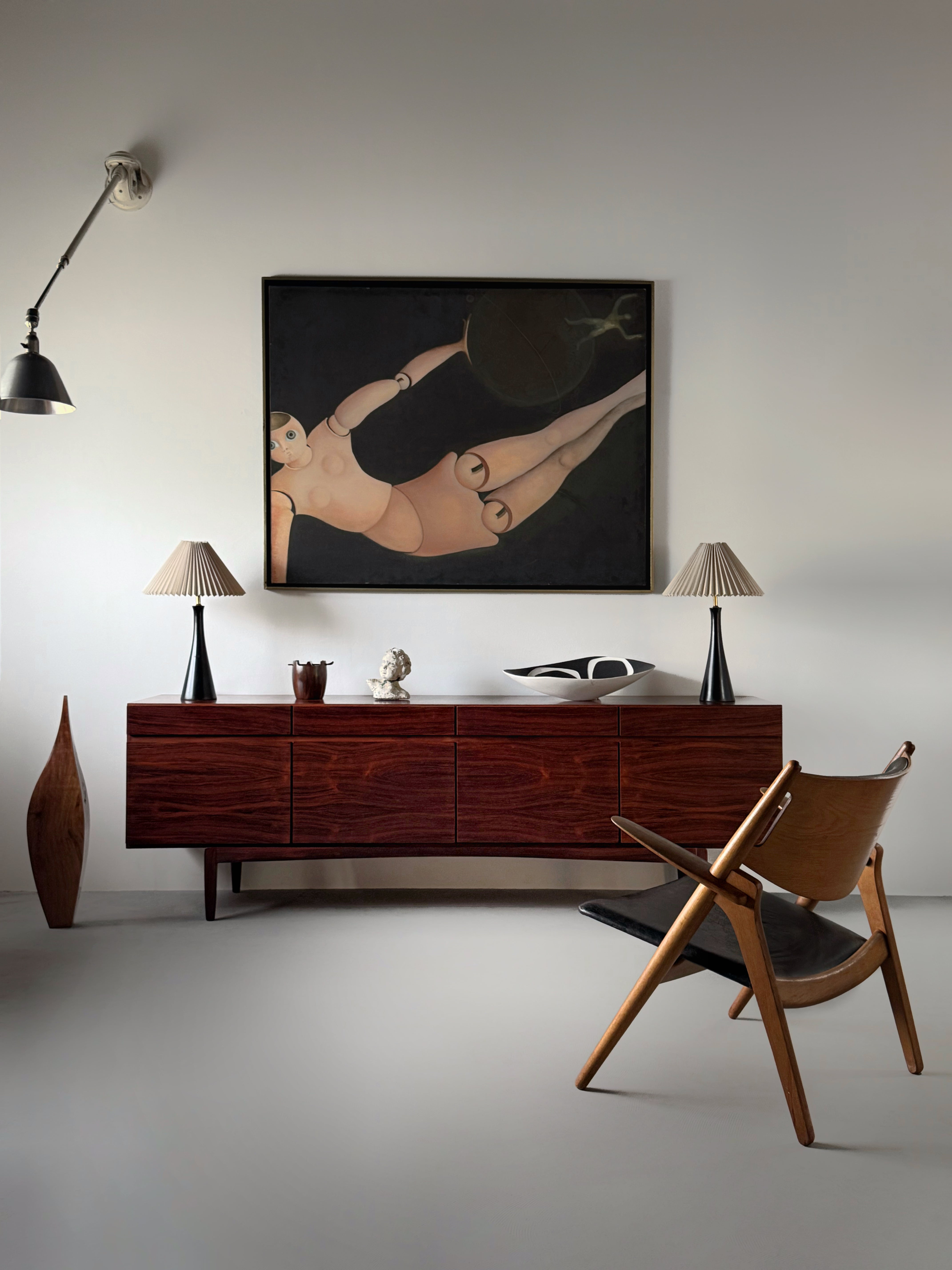 FA66 Rosewood Sideboard Designed by Ib Kofod-Larsen for Faarup Møbelfabrik 1960s