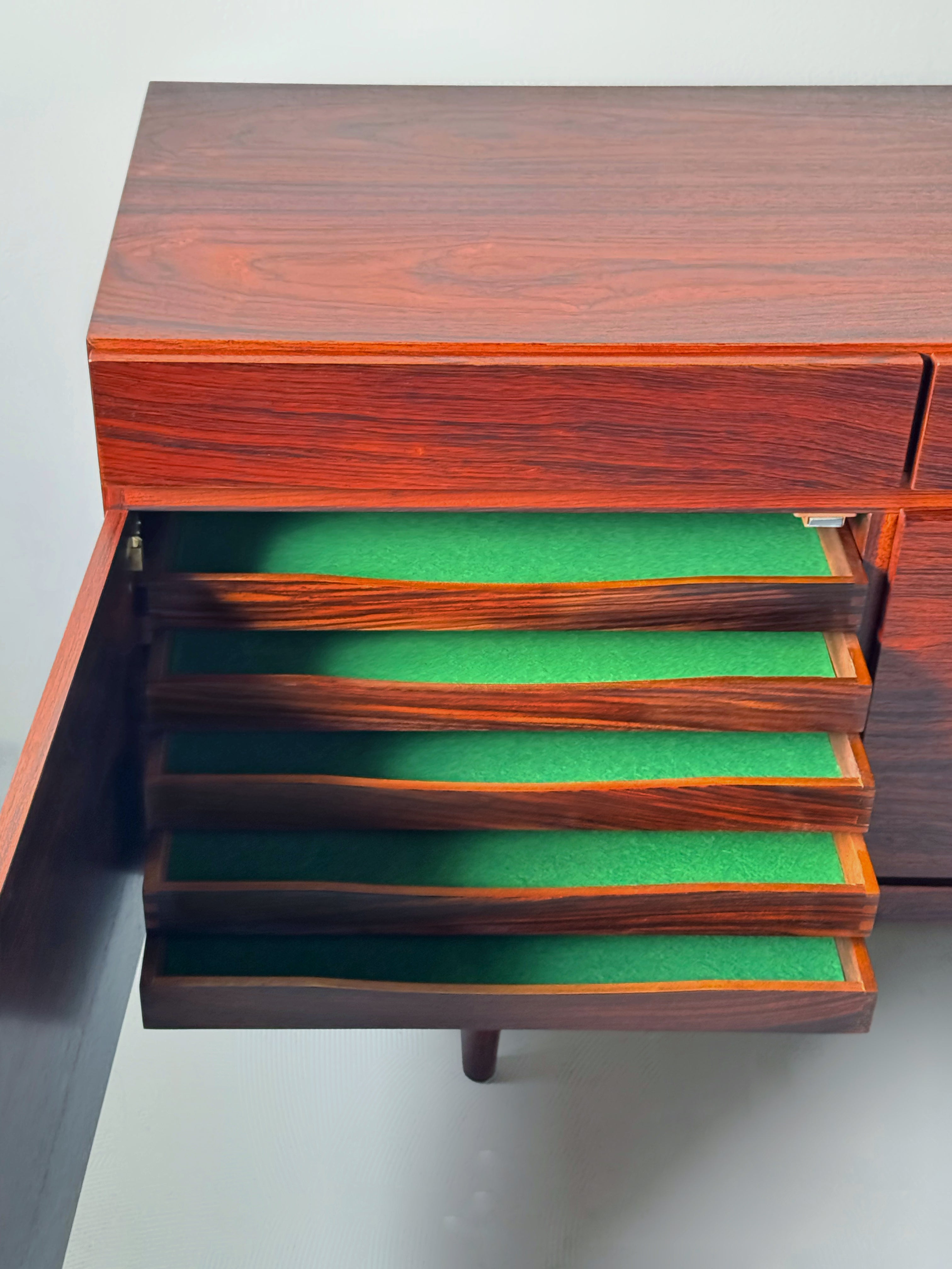 FA66 Rosewood Sideboard Designed by Ib Kofod-Larsen for Faarup Møbelfabrik 1960s