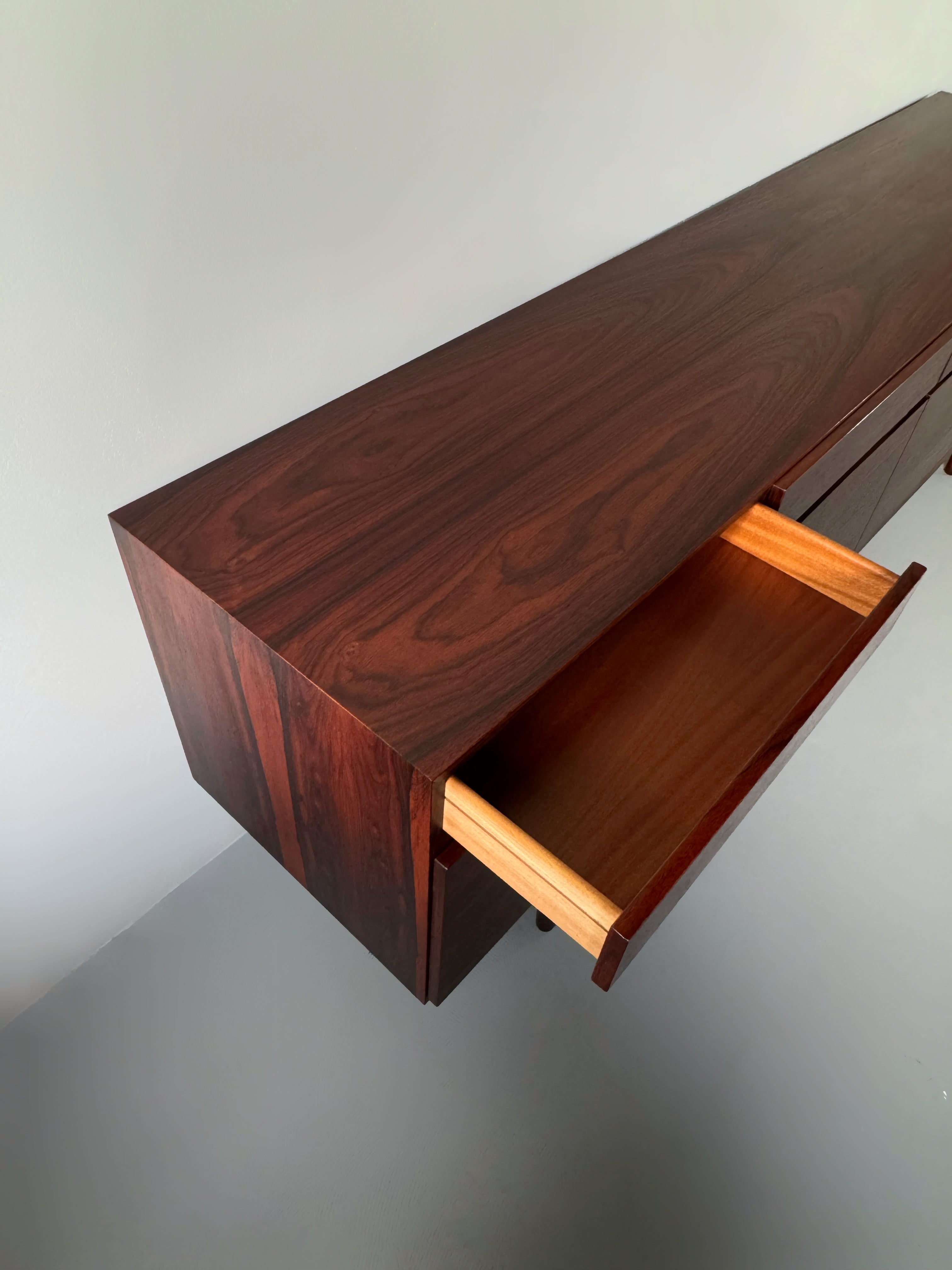 FA66 Rosewood Sideboard Designed by Ib Kofod-Larsen for Faarup Møbelfabrik 1960s