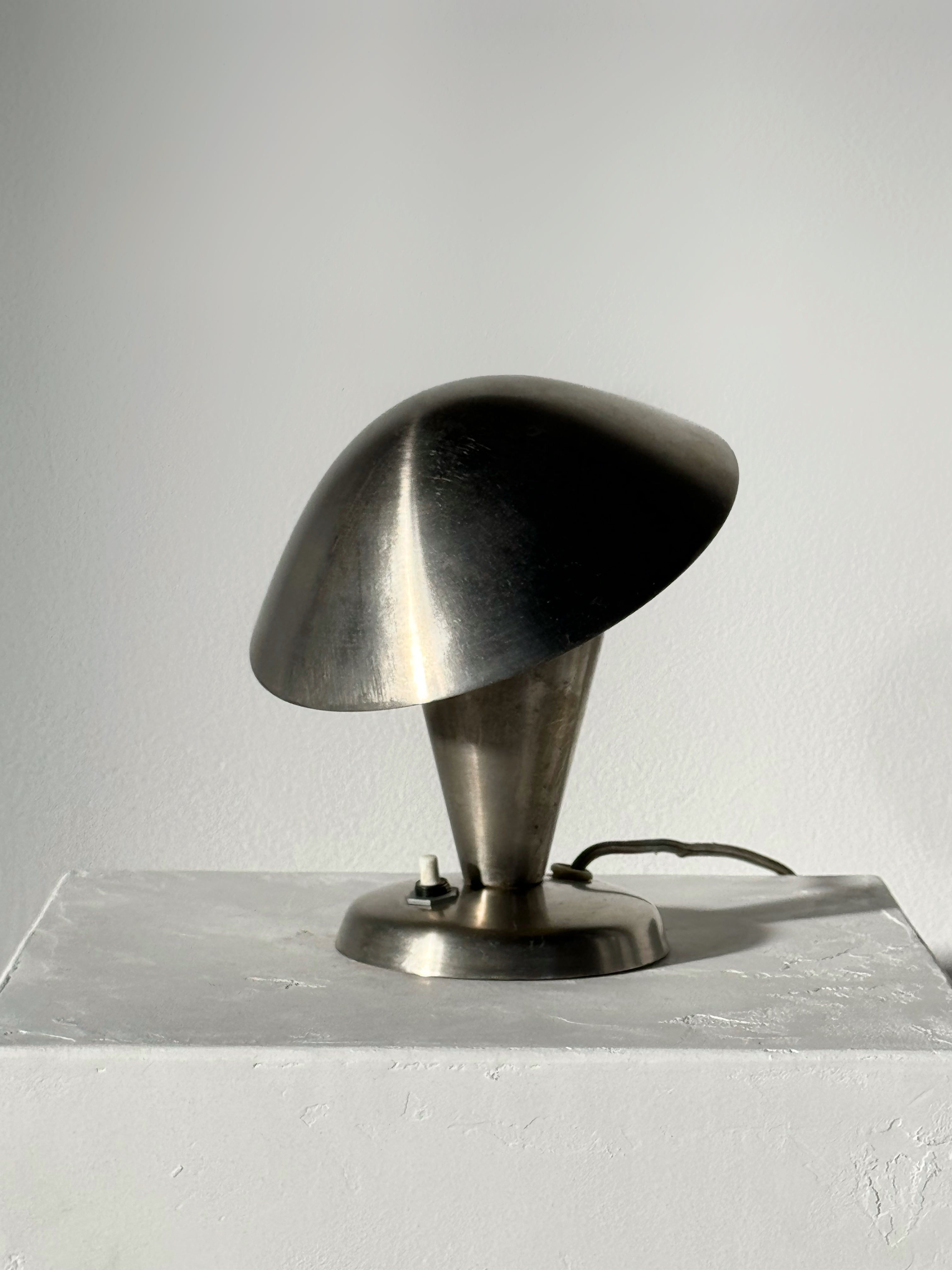 "Mushroom" Table Lamp by Josef Hurka for NAPAKO, Czechoslovakia 1930