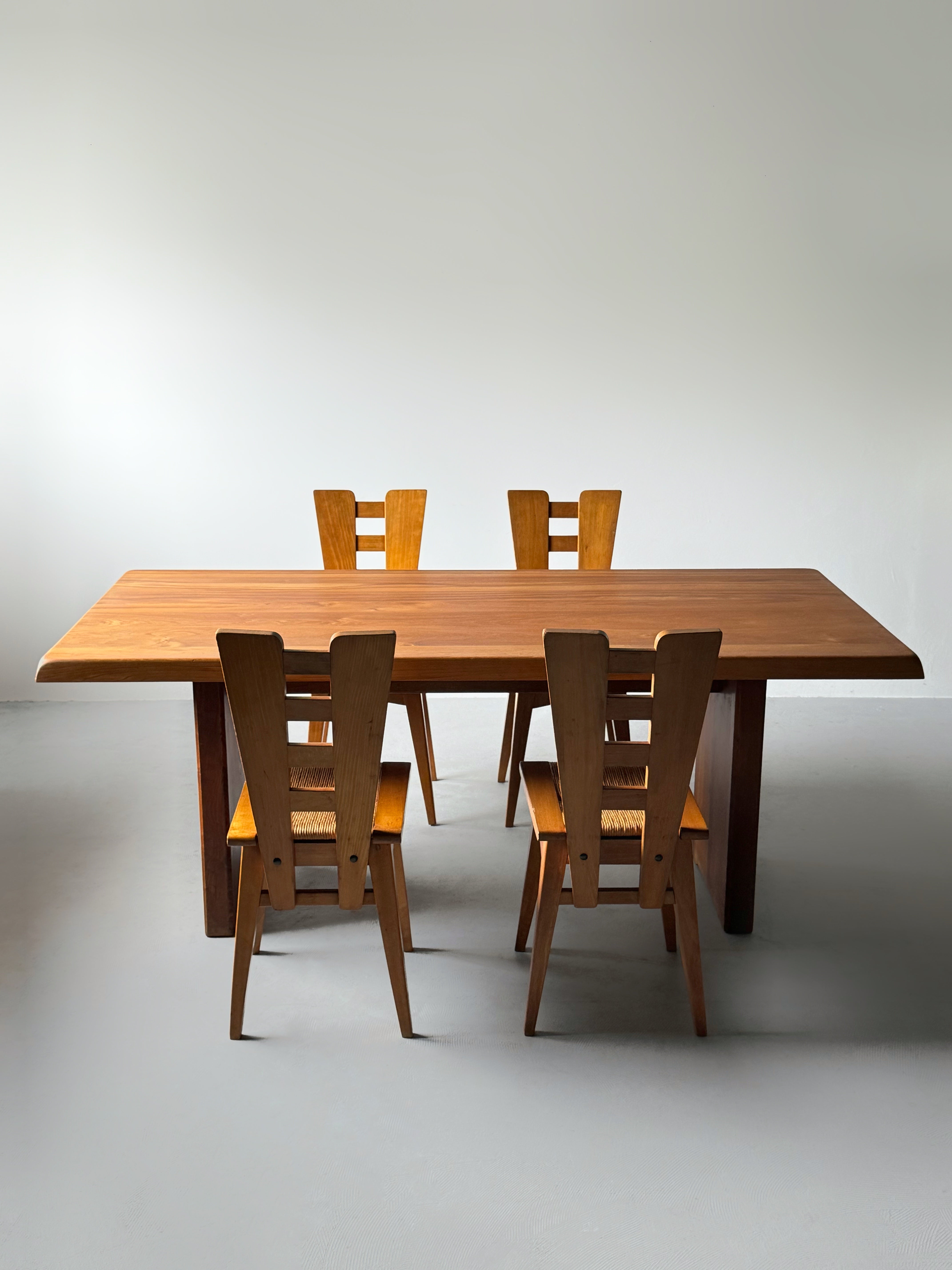 T14 Dining Table by Pierre Chapo, France