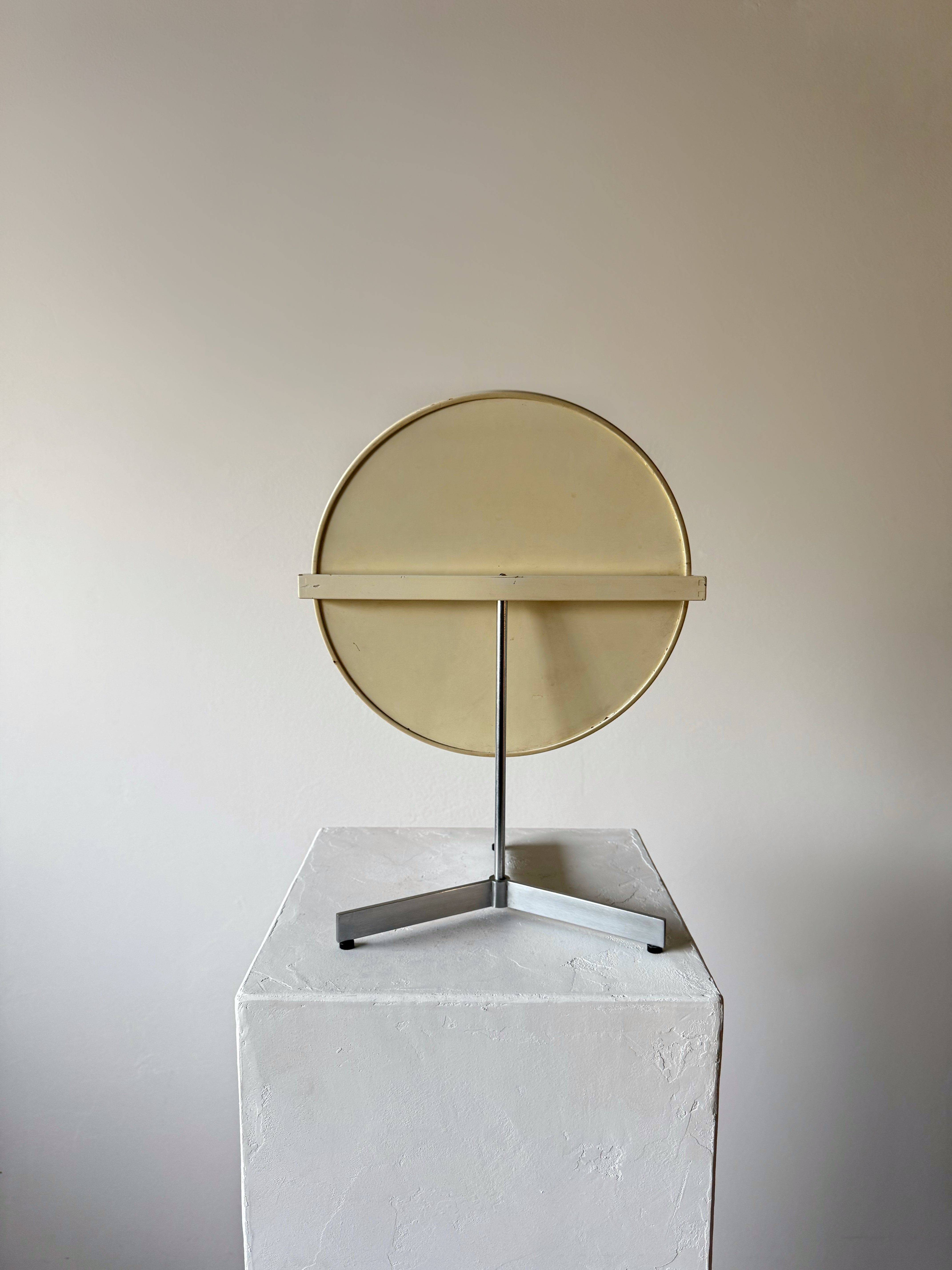 White Lacquered Scandinavian Table Mirror by U. & Ö. Kristiansson for Luxus