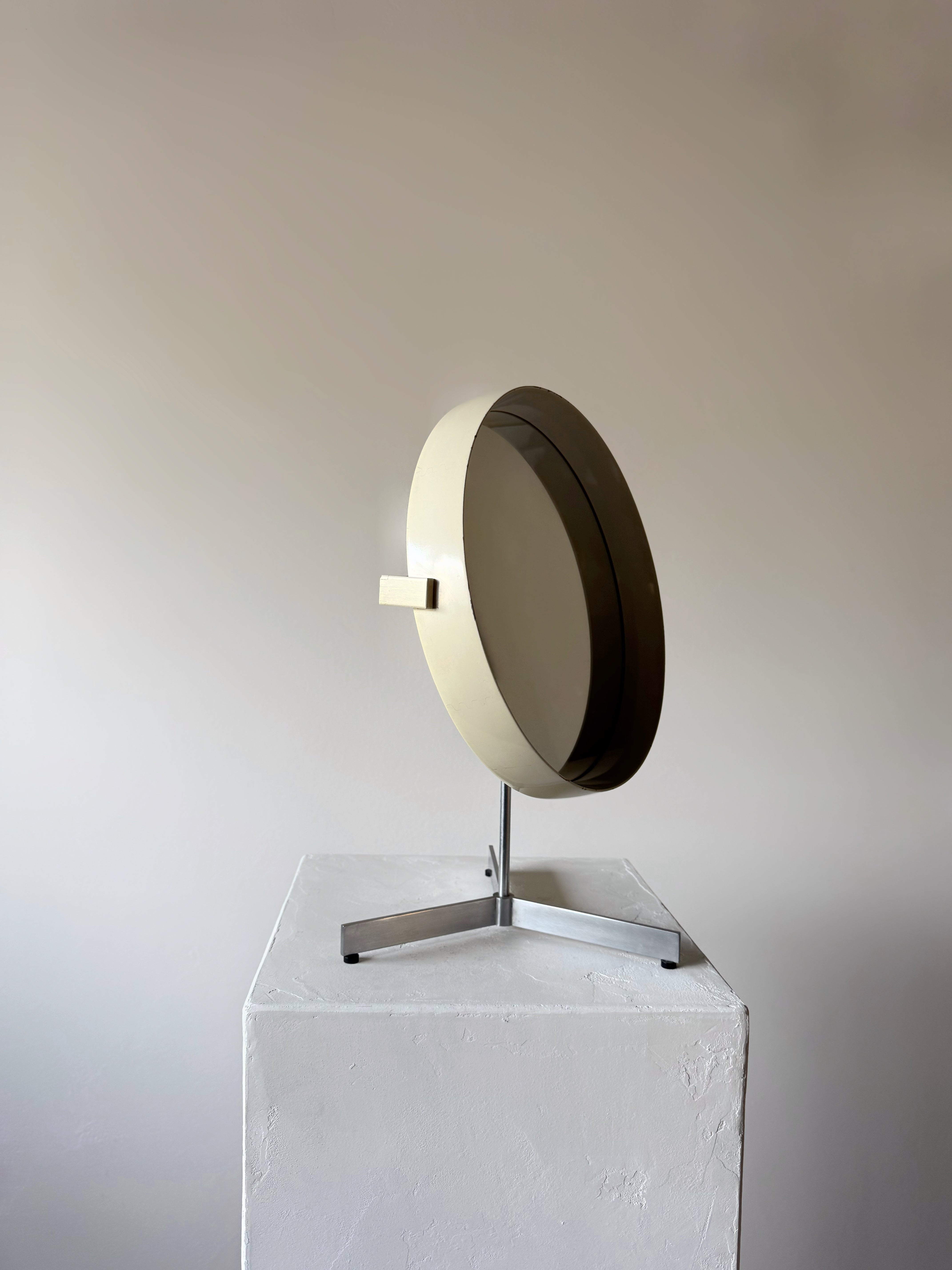 White Lacquered Scandinavian Table Mirror by U. & Ö. Kristiansson for Luxus