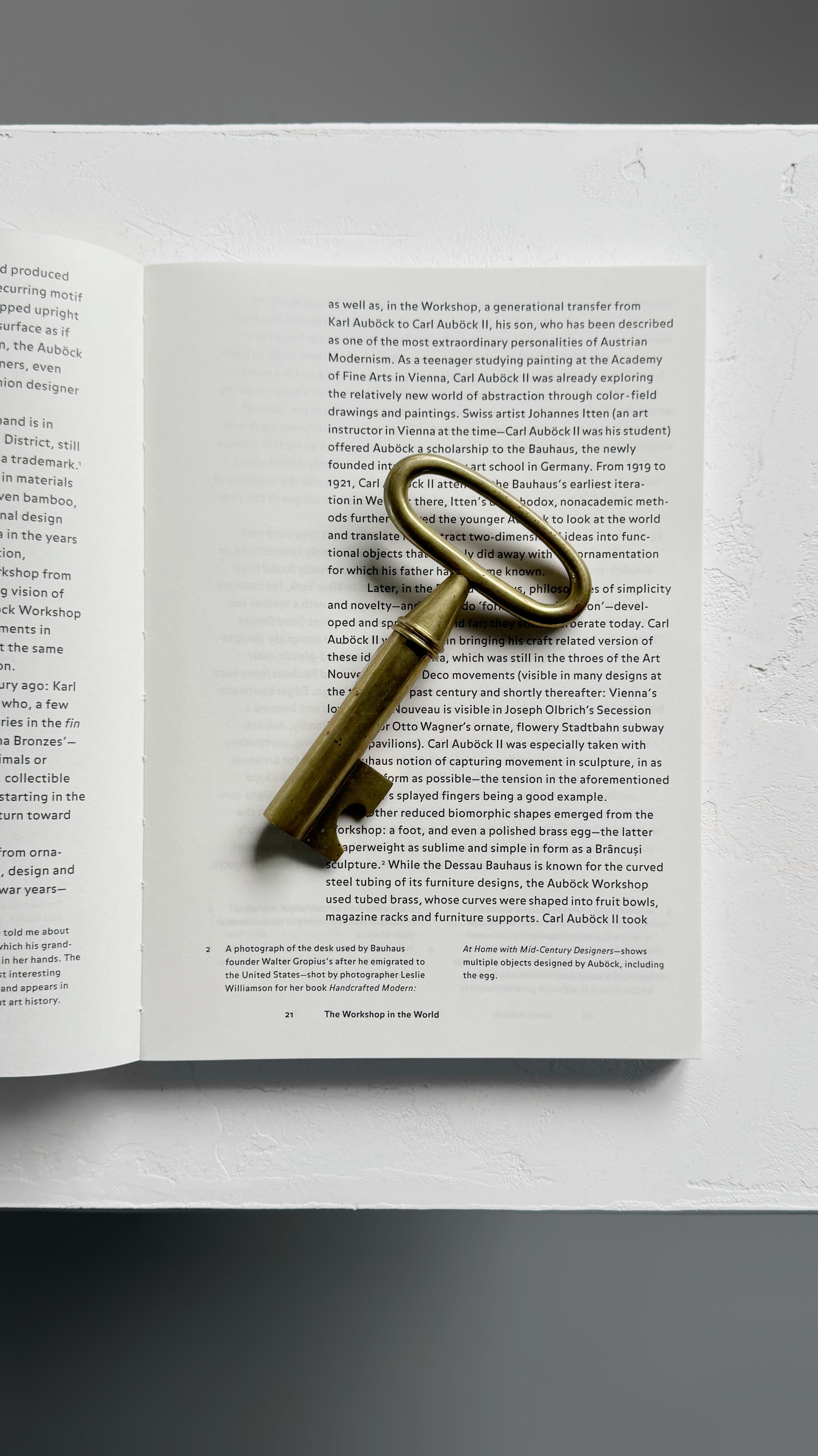 Brass Key Cork Screw or Bottle Opener by Carl Auböck, Austria 1950s