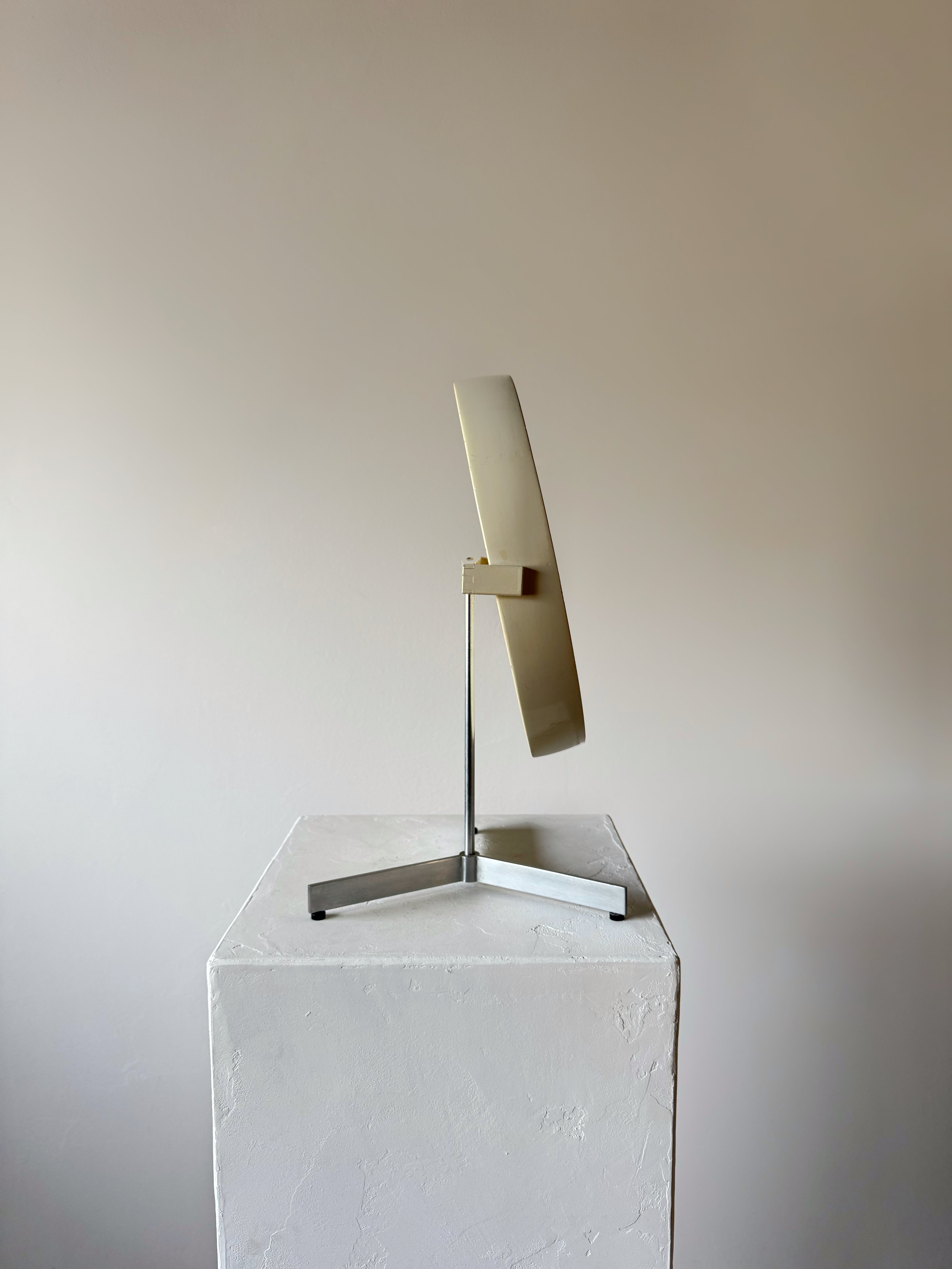 White Lacquered Scandinavian Table Mirror by U. & Ö. Kristiansson for Luxus