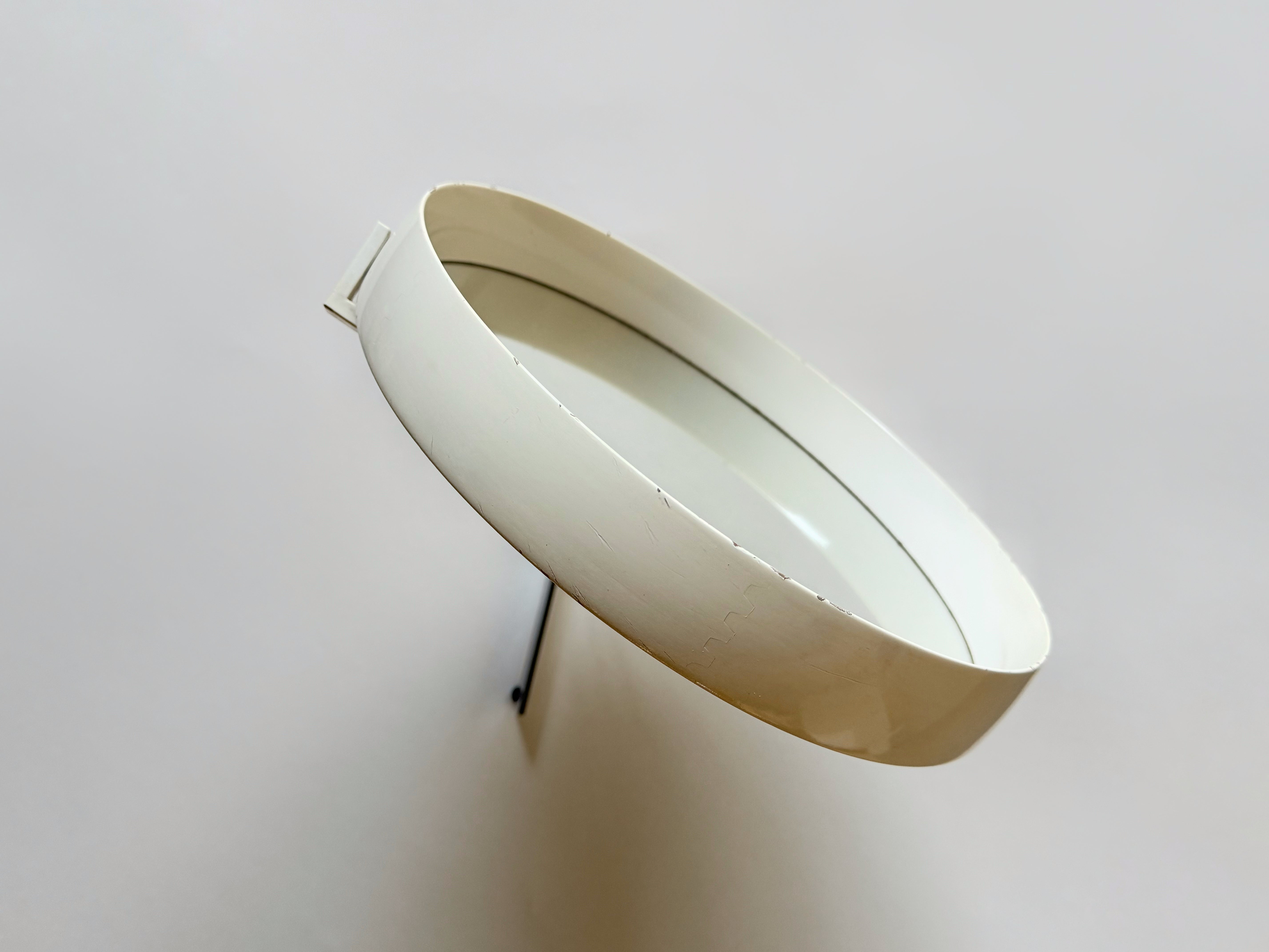 White Lacquered Scandinavian Table Mirror by U. & Ö. Kristiansson for Luxus