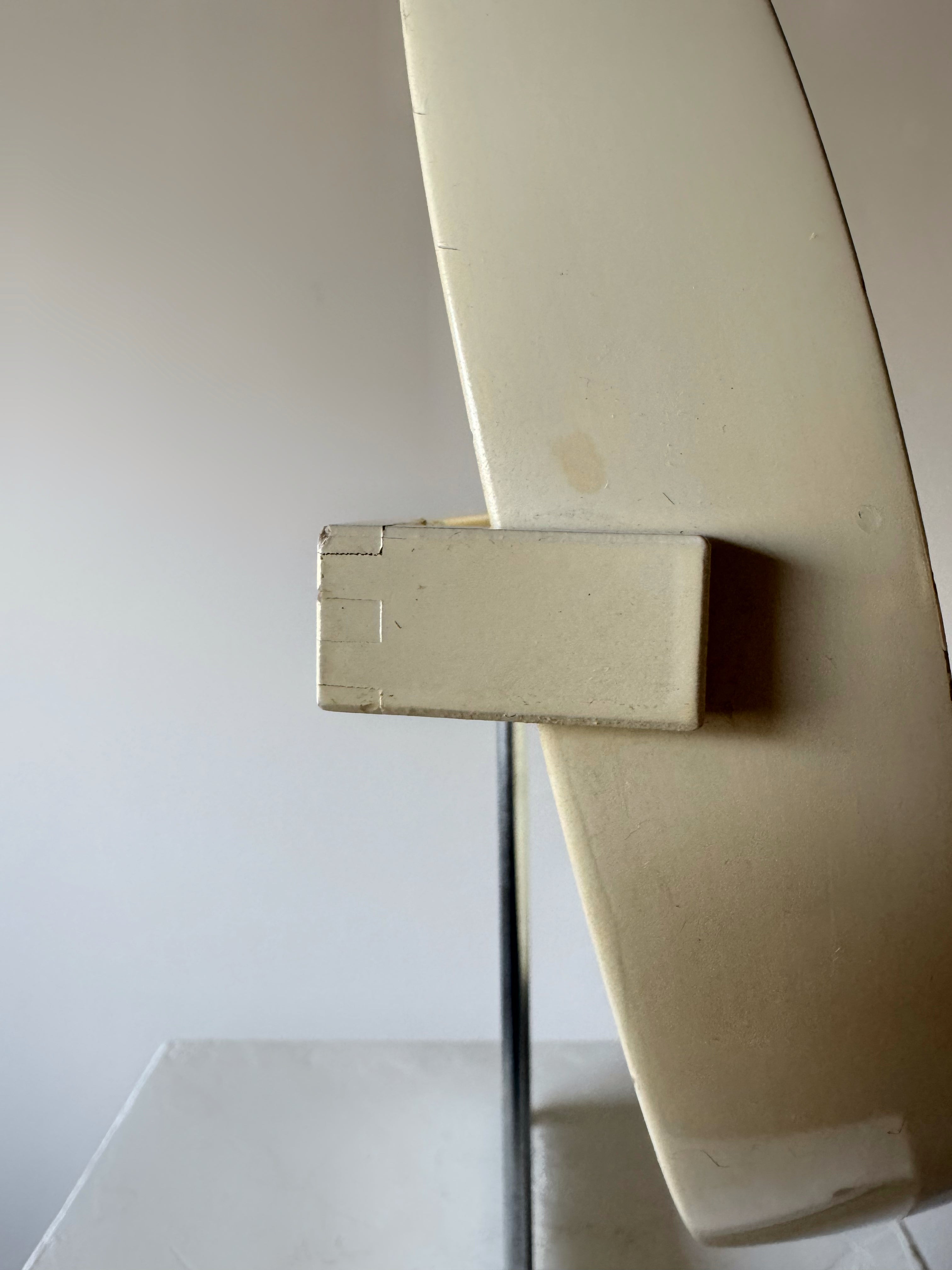 White Lacquered Scandinavian Table Mirror by U. & Ö. Kristiansson for Luxus