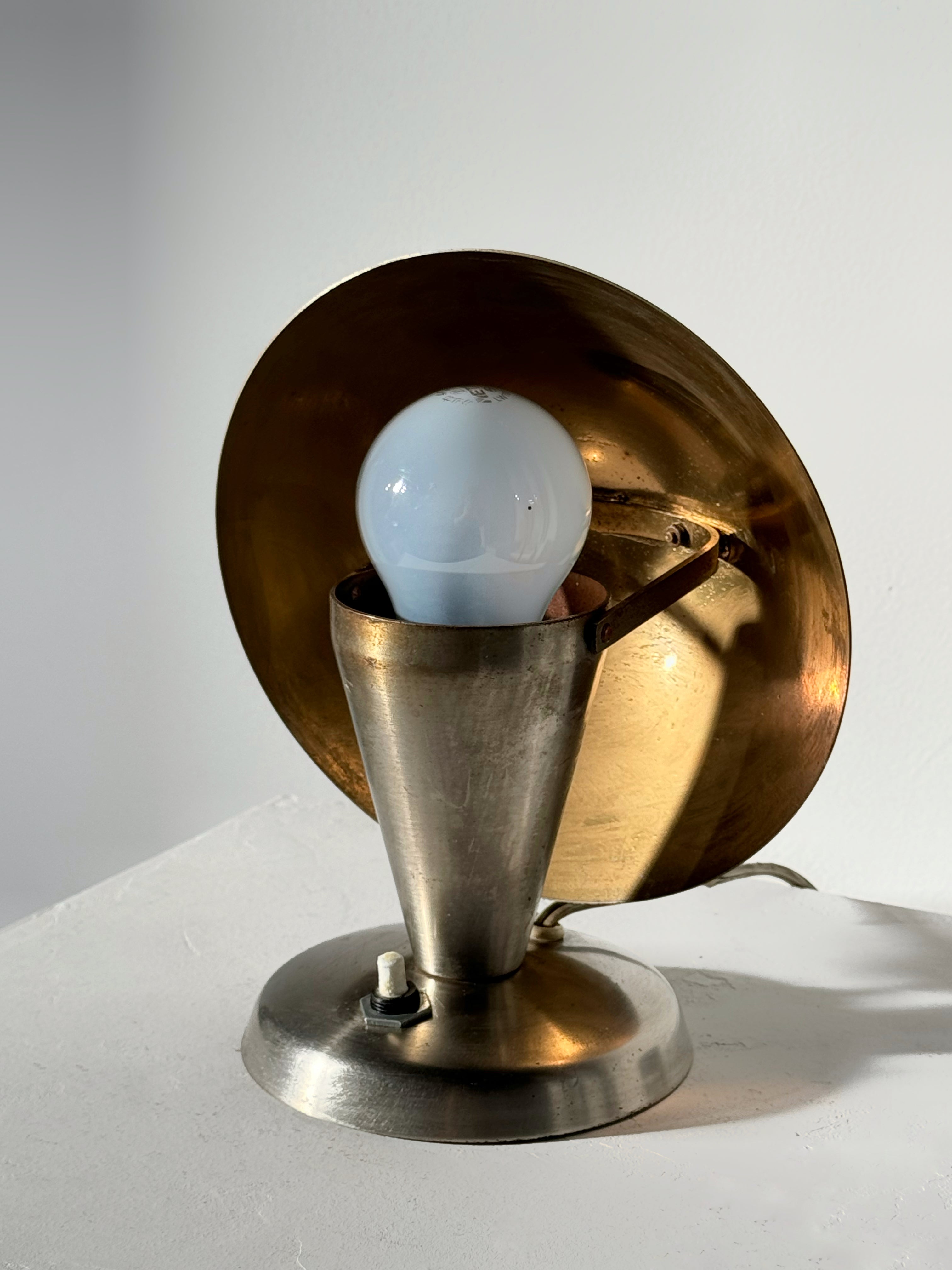 "Mushroom" Table Lamp by Josef Hurka for NAPAKO, Czechoslovakia 1930