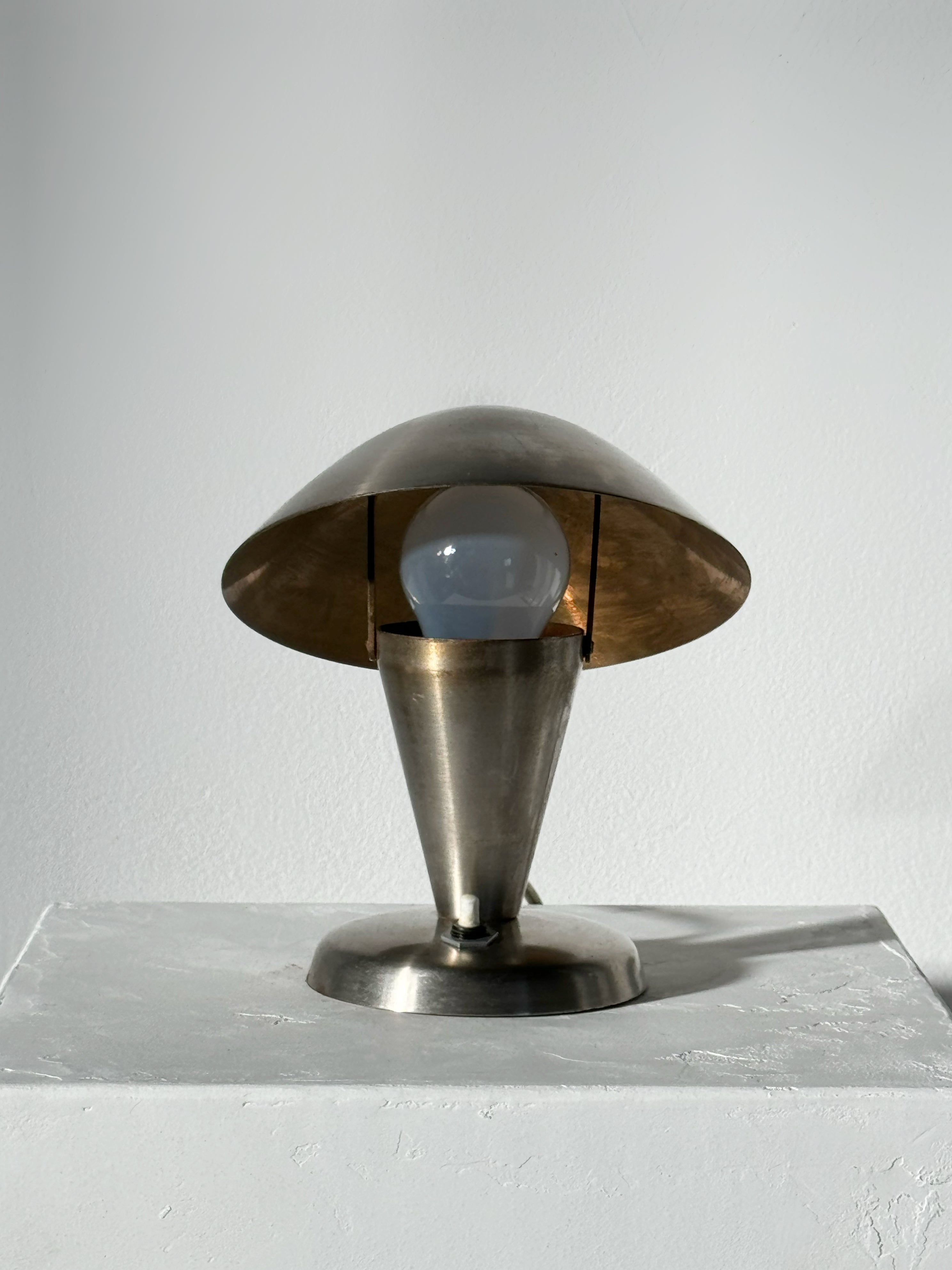 "Mushroom" Table Lamp by Josef Hurka for NAPAKO, Czechoslovakia 1930
