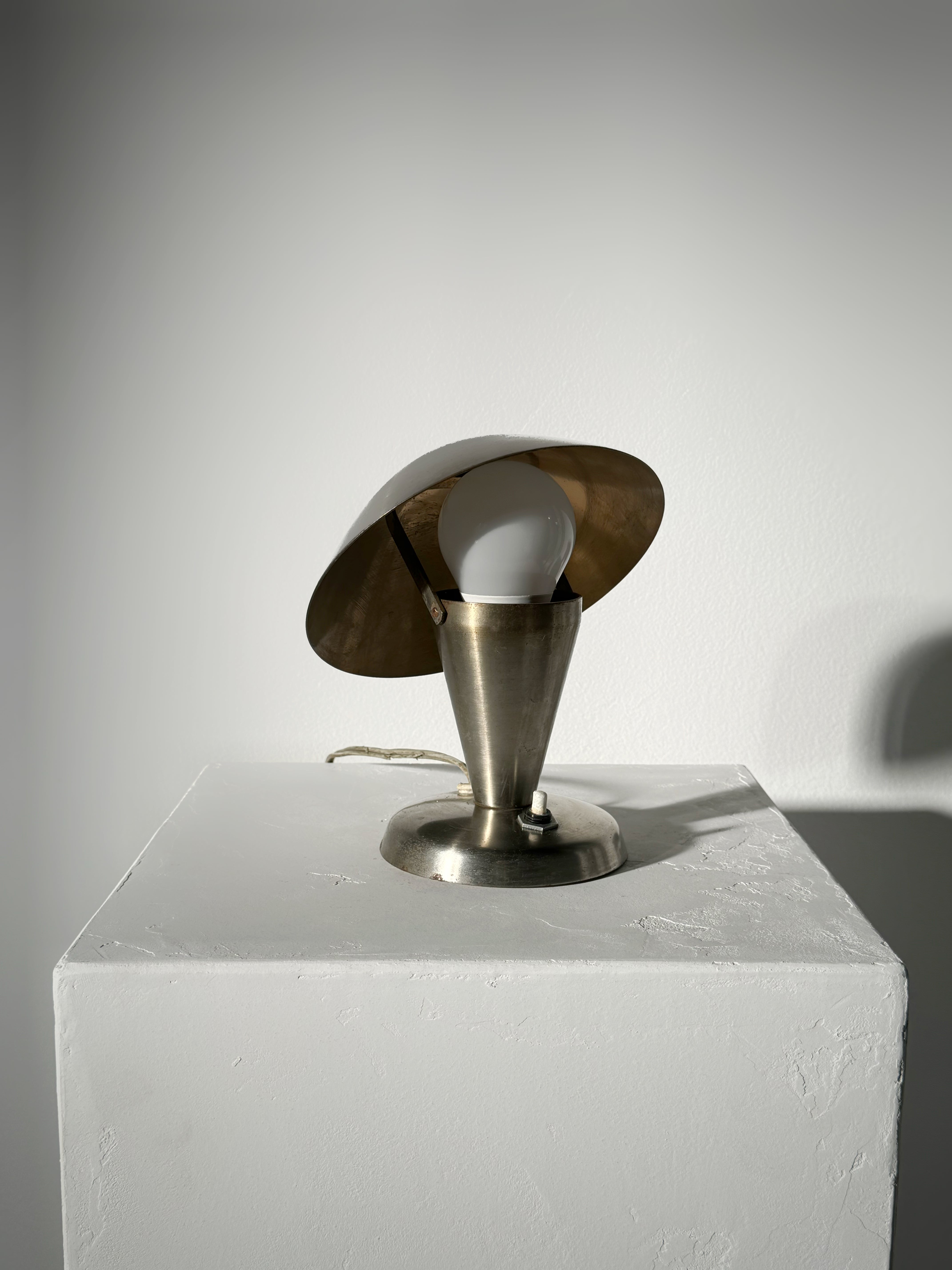 "Mushroom" Table Lamp by Josef Hurka for NAPAKO, Czechoslovakia 1930