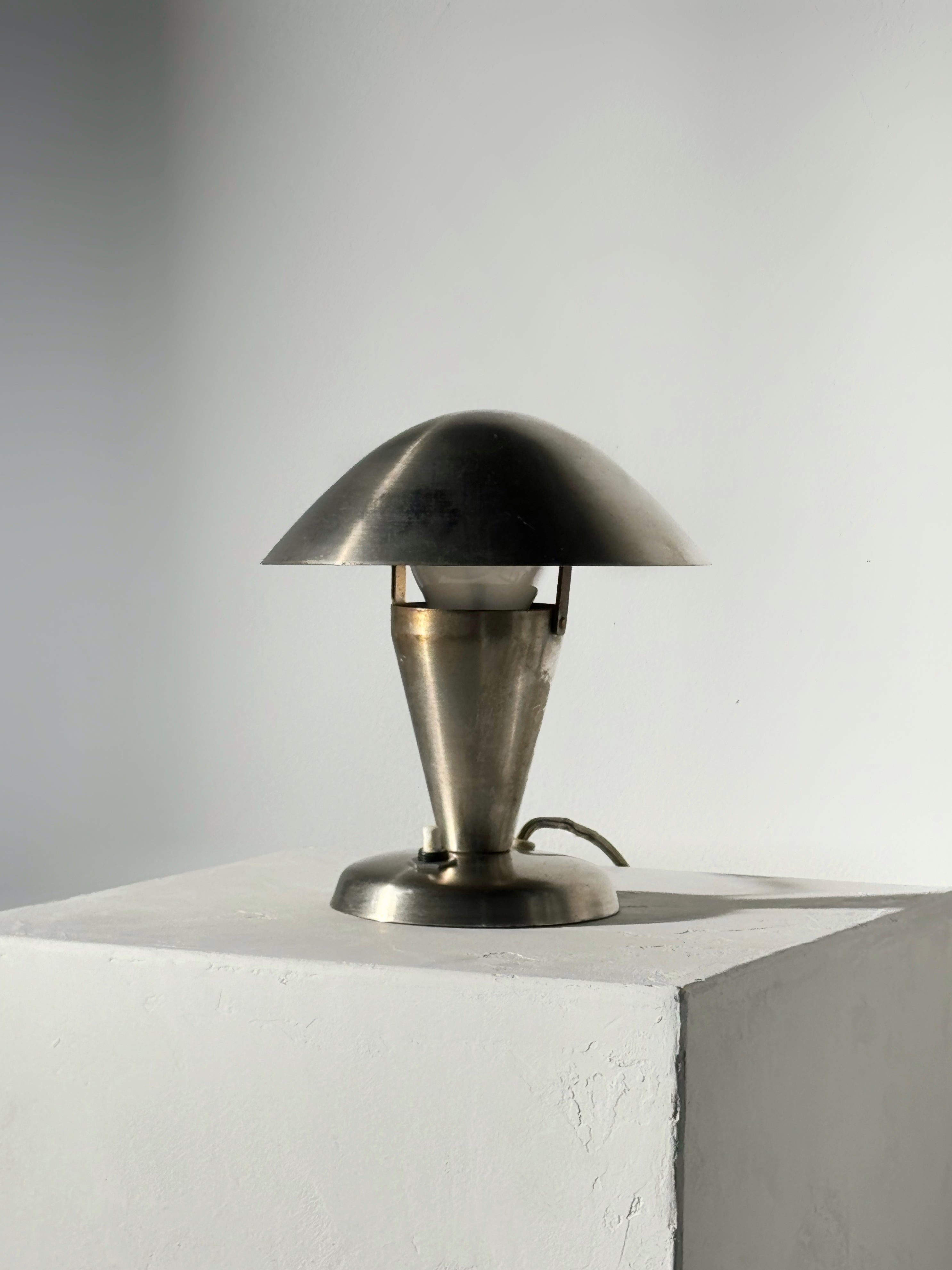 "Mushroom" Table Lamp by Josef Hurka for NAPAKO, Czechoslovakia 1930