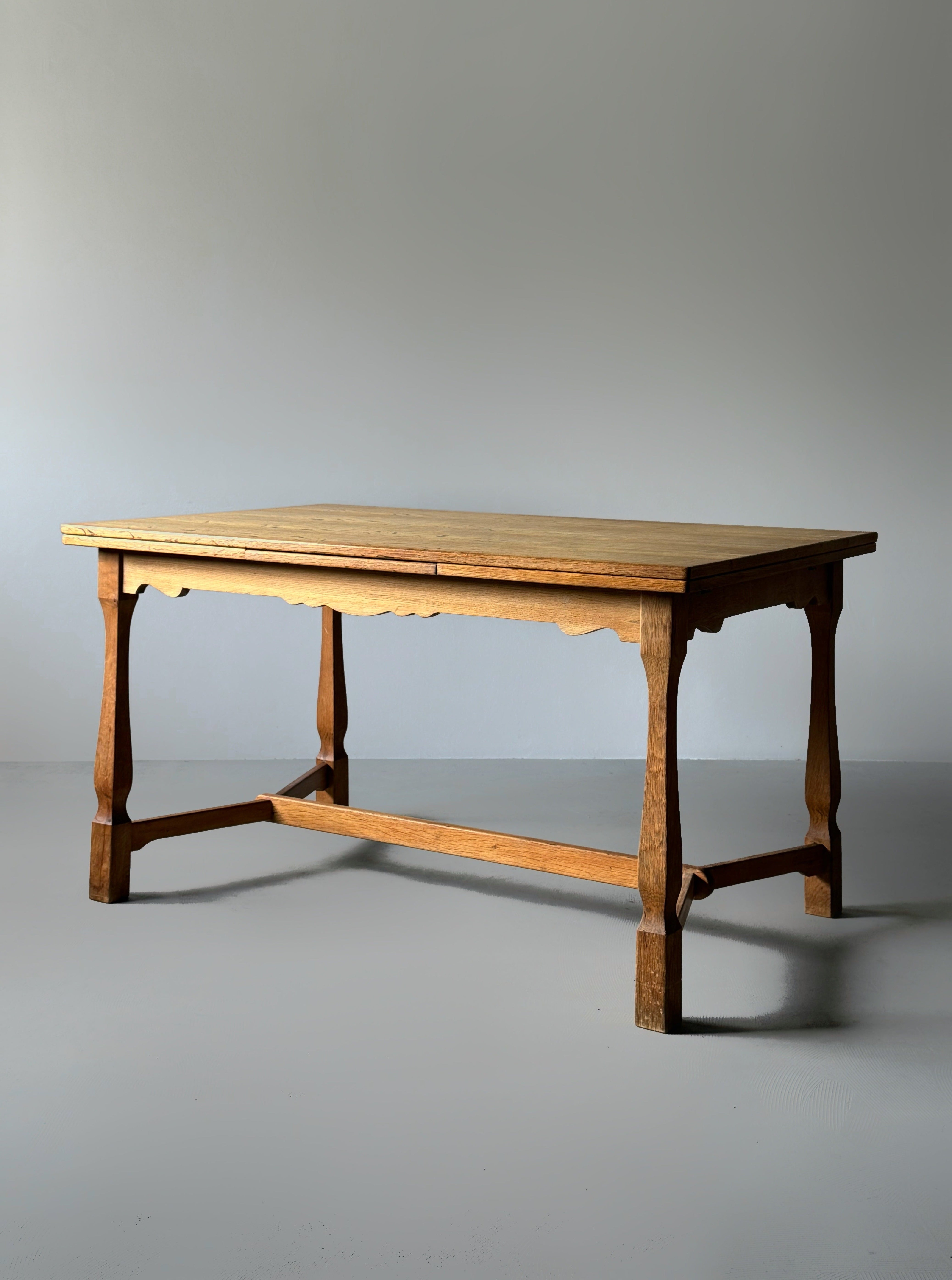 Oak Table & Dining Chairs by Henning Kjaernulf