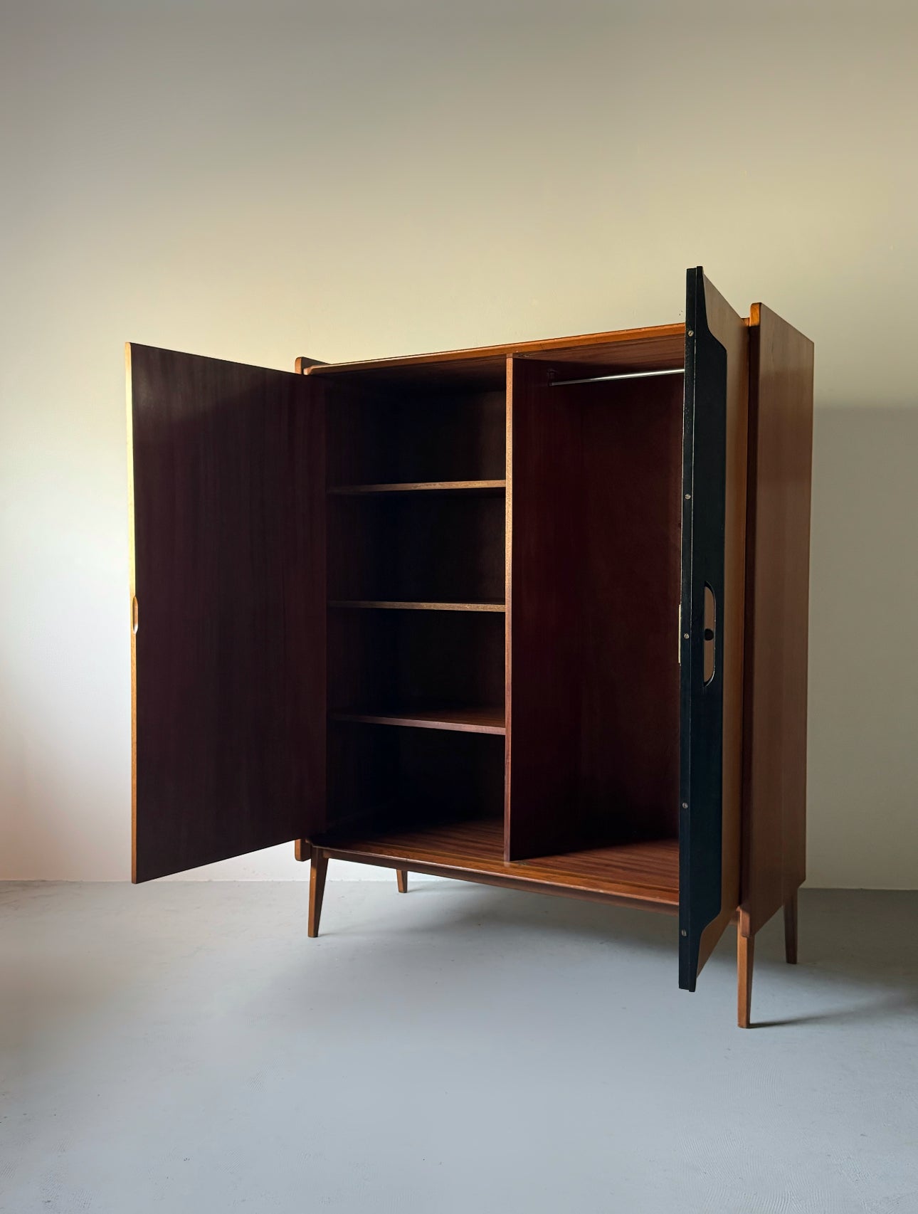 Large wardrobe “Dakar” by Roger Landault for ABC Meubles, France 1950s