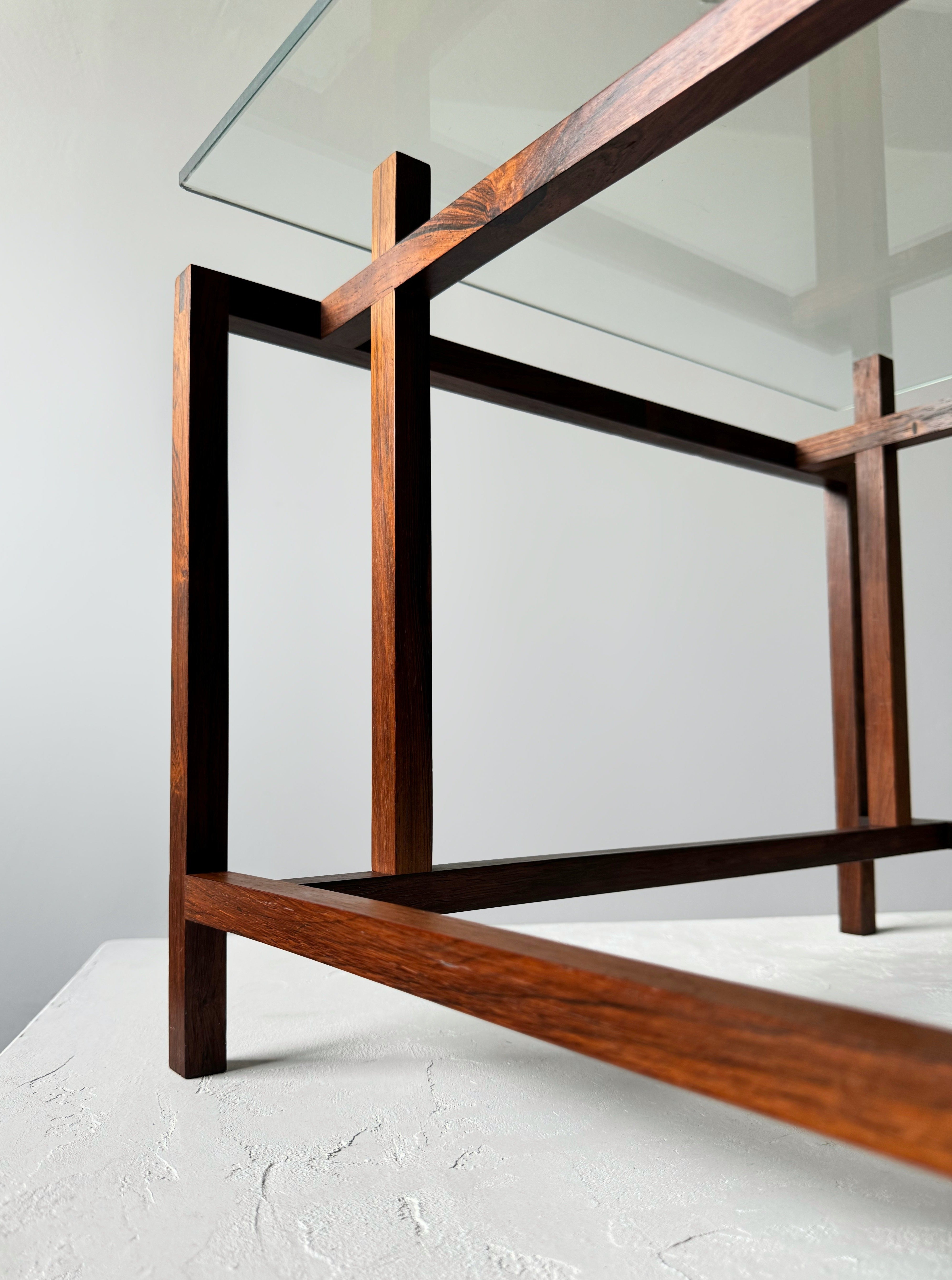 Side table in rosewood by Henning Nørgaard