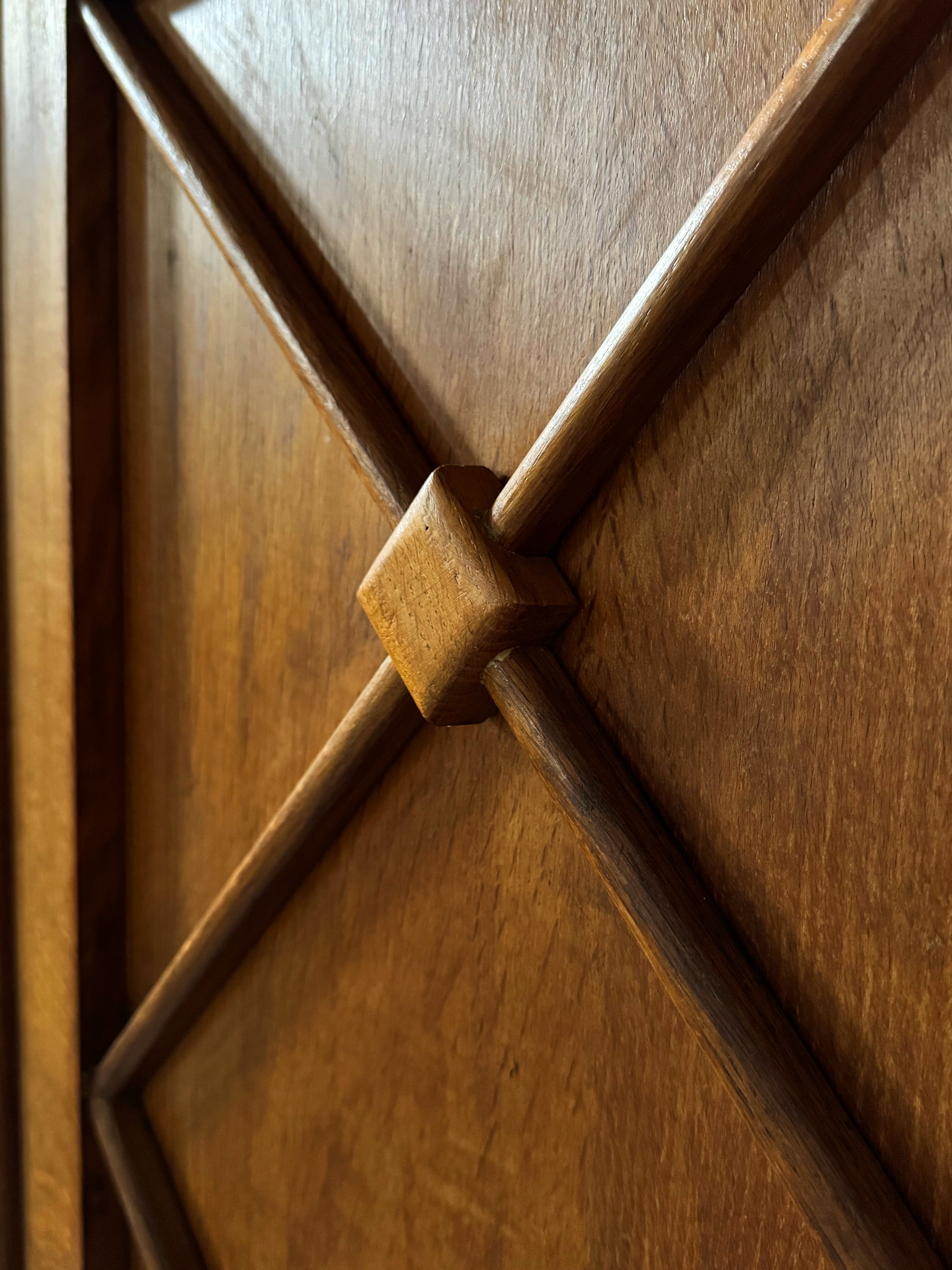 French Wardrobe in oak, 1960s