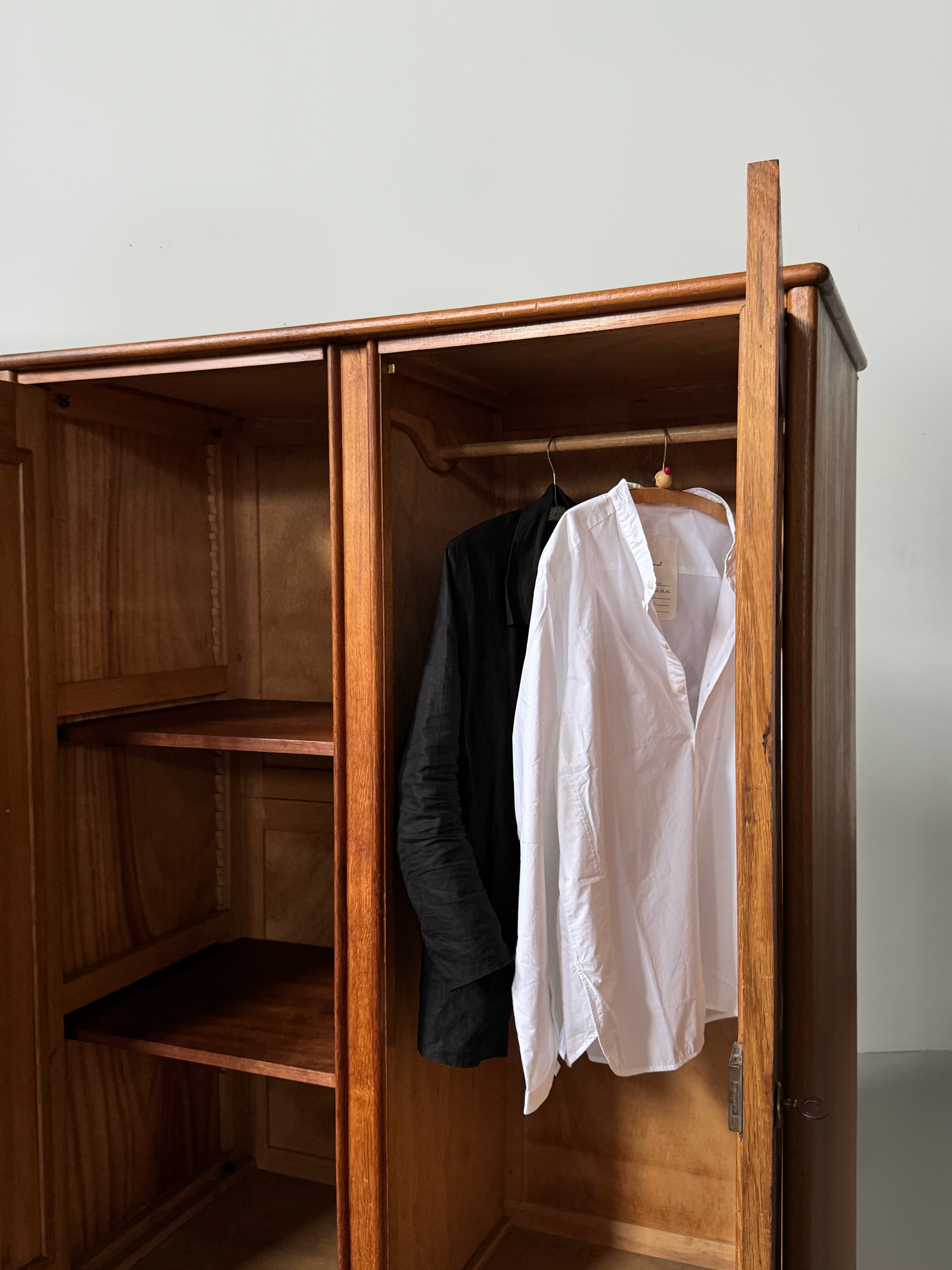 French Wardrobe in oak, 1960s