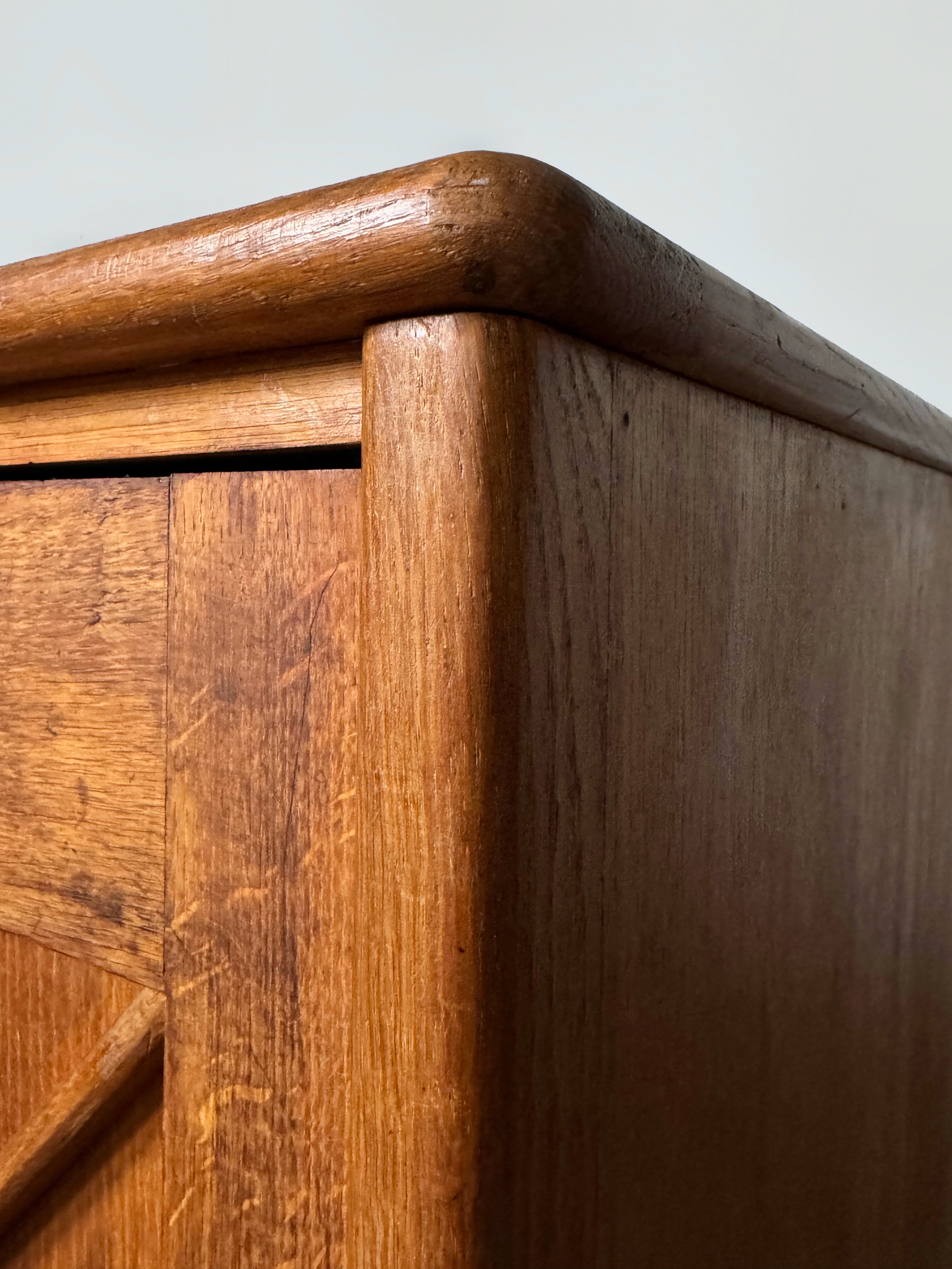 French Wardrobe in oak, 1960s