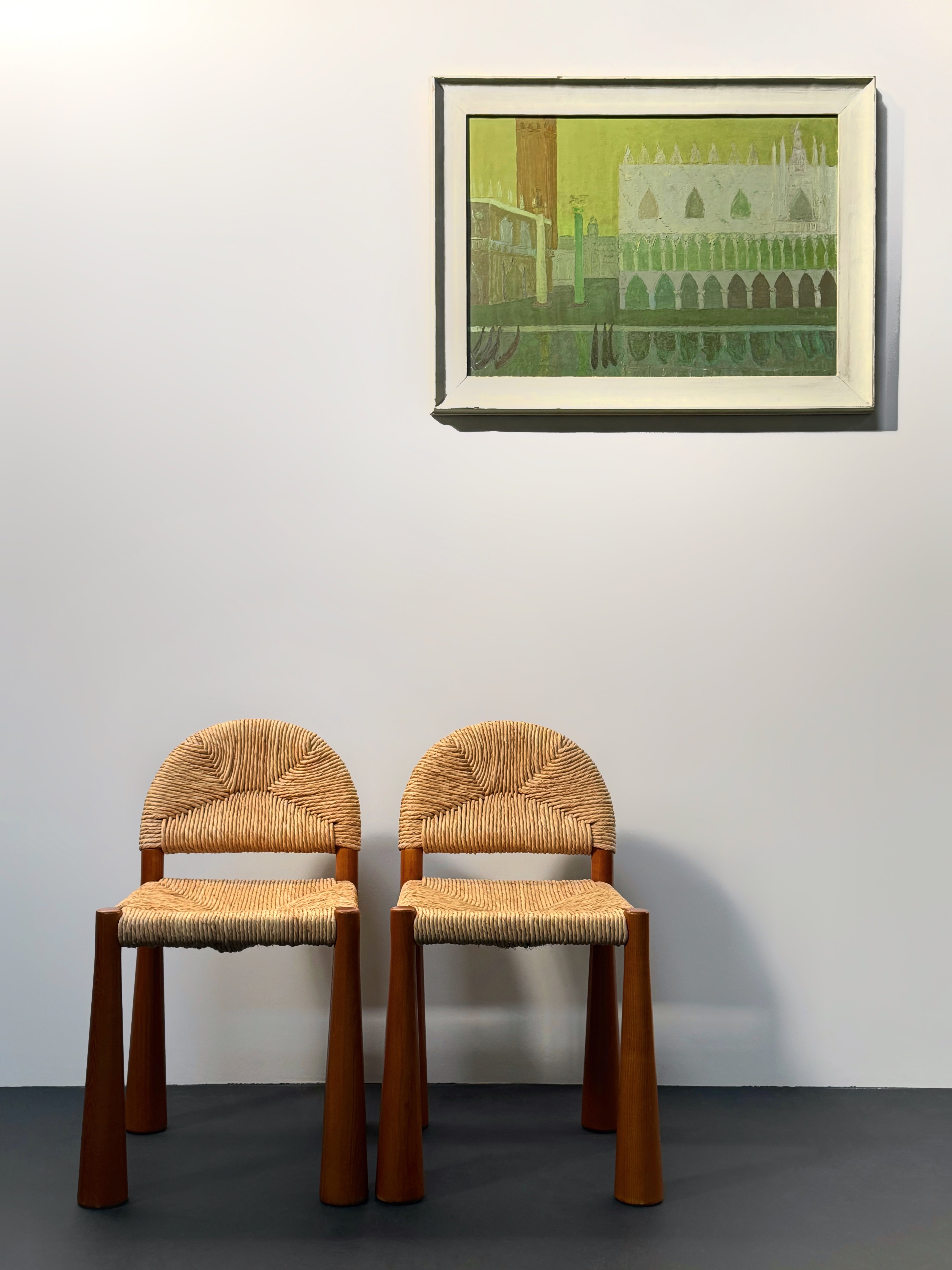 Toscanolla Dining Chairs by Alessandro Becchi for Giovanetti