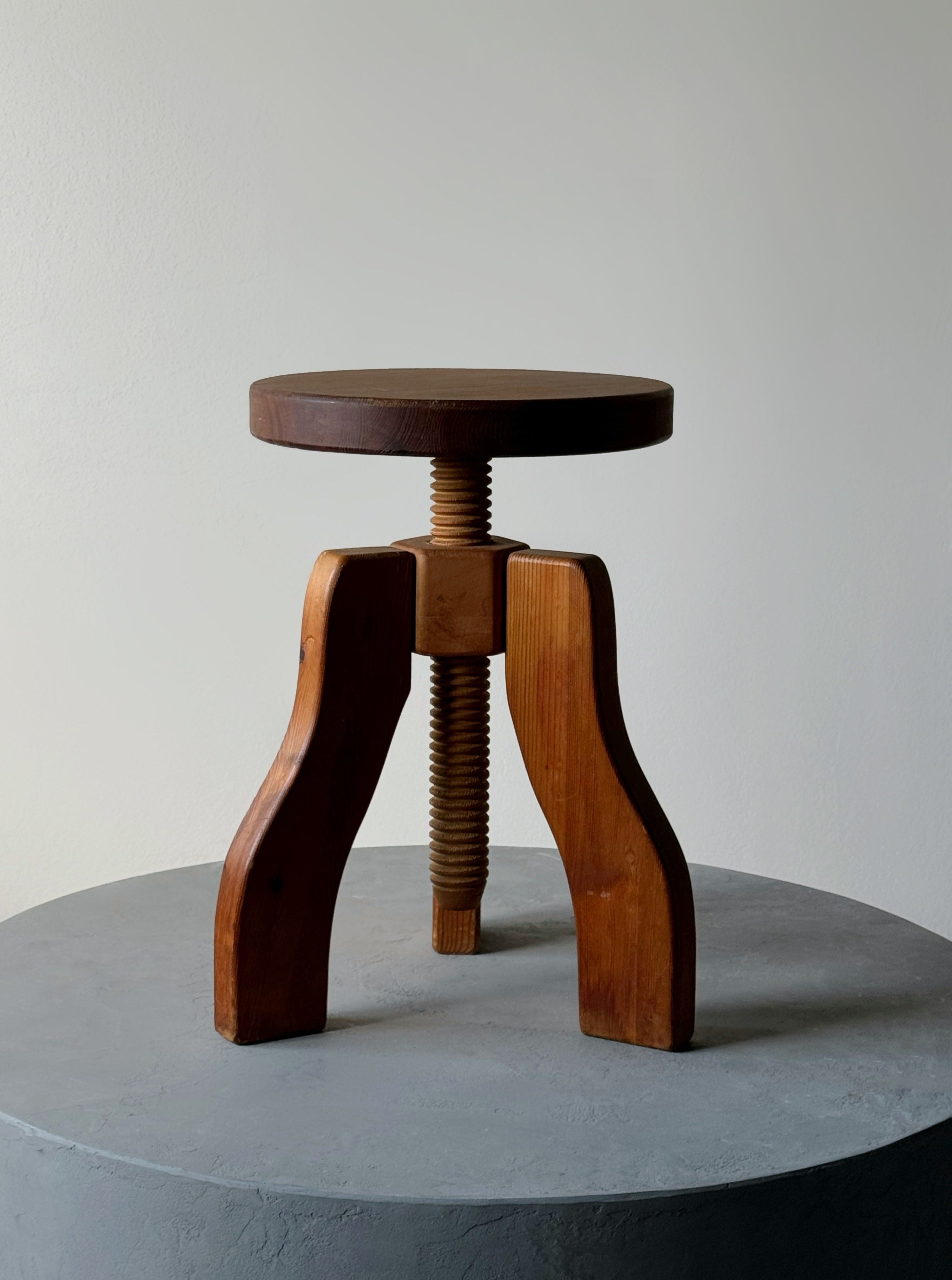 Nordic Adjustable Pine Stool