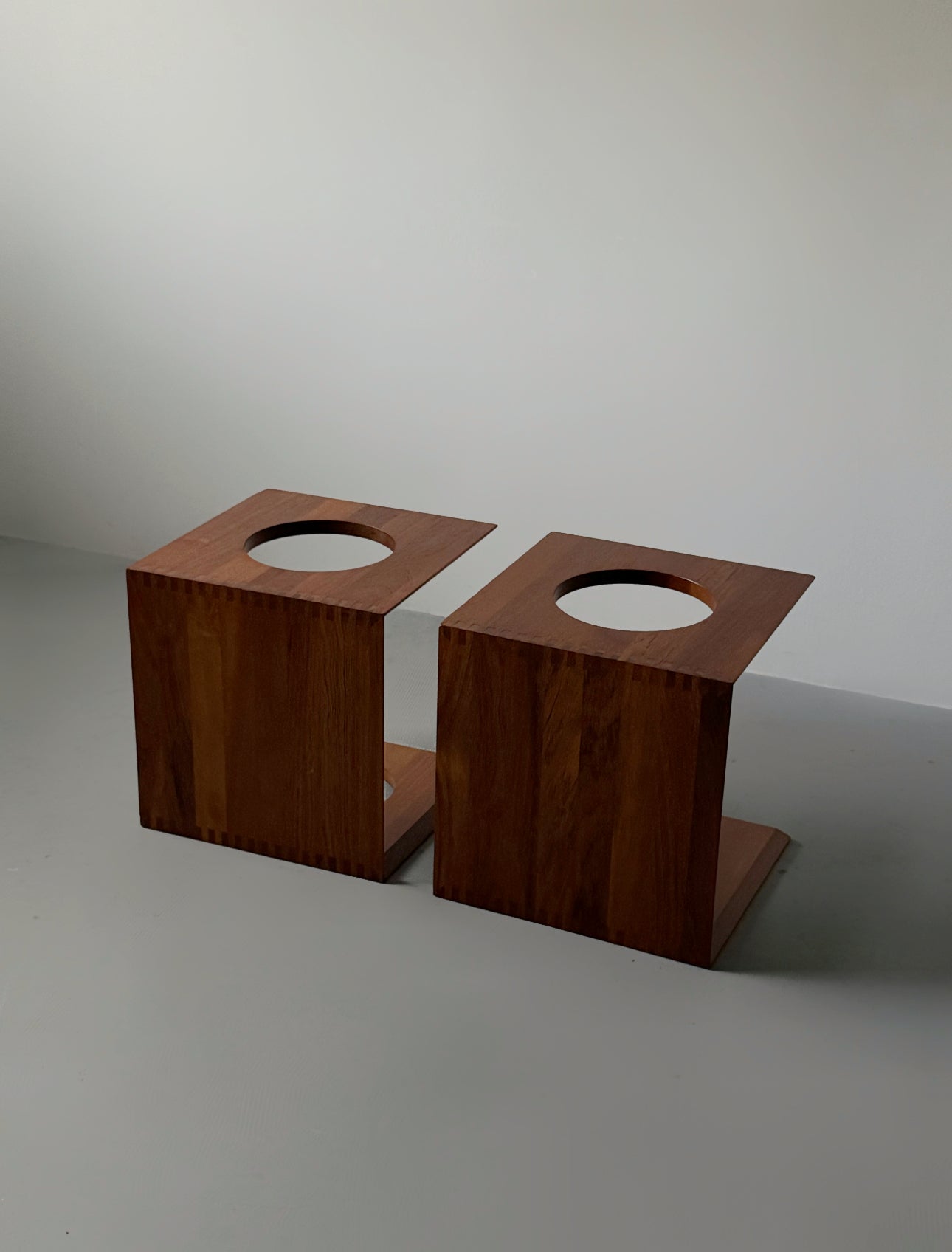 Cube nesting tables by Jens Harald Quistgaard