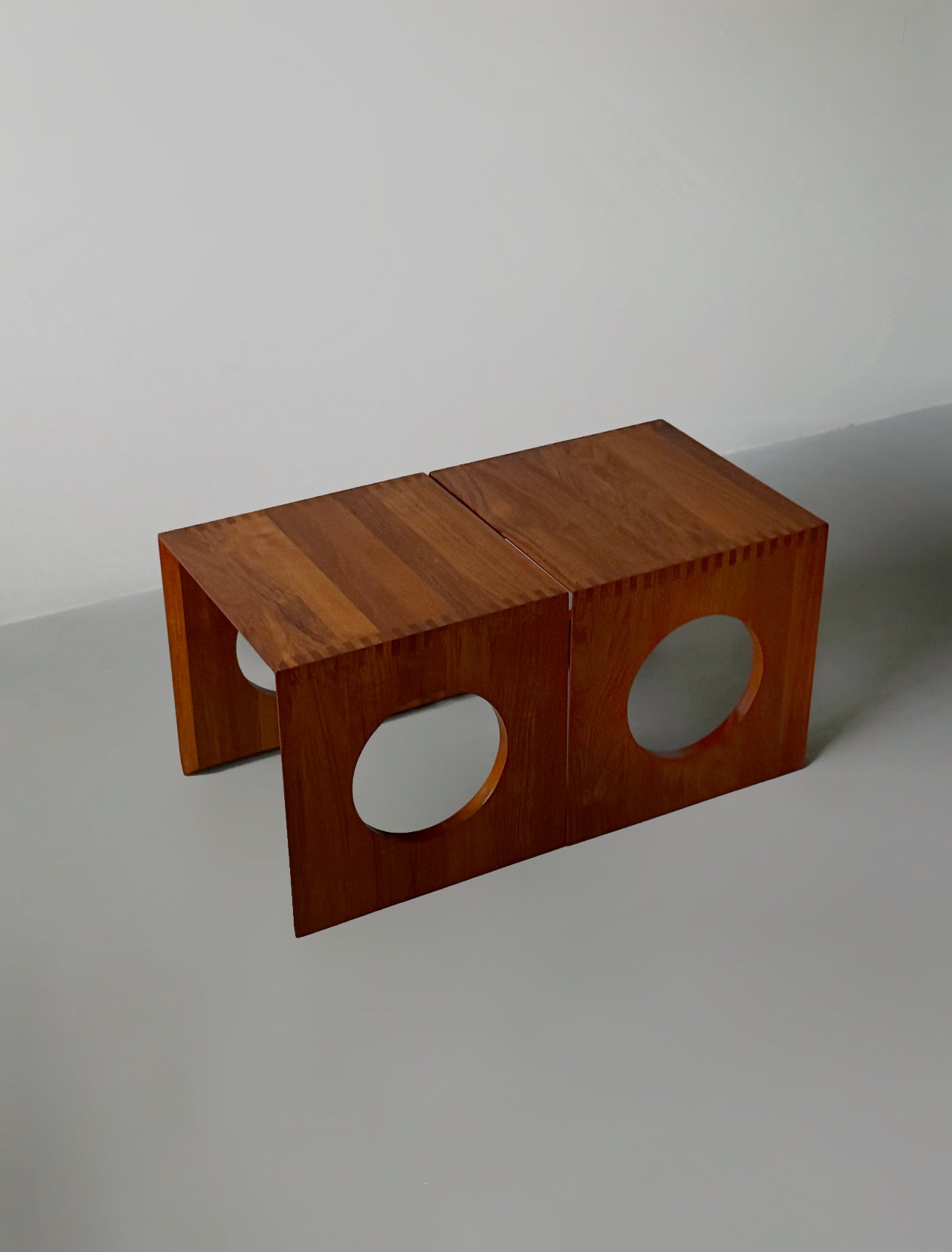Cube nesting tables by Jens Harald Quistgaard
