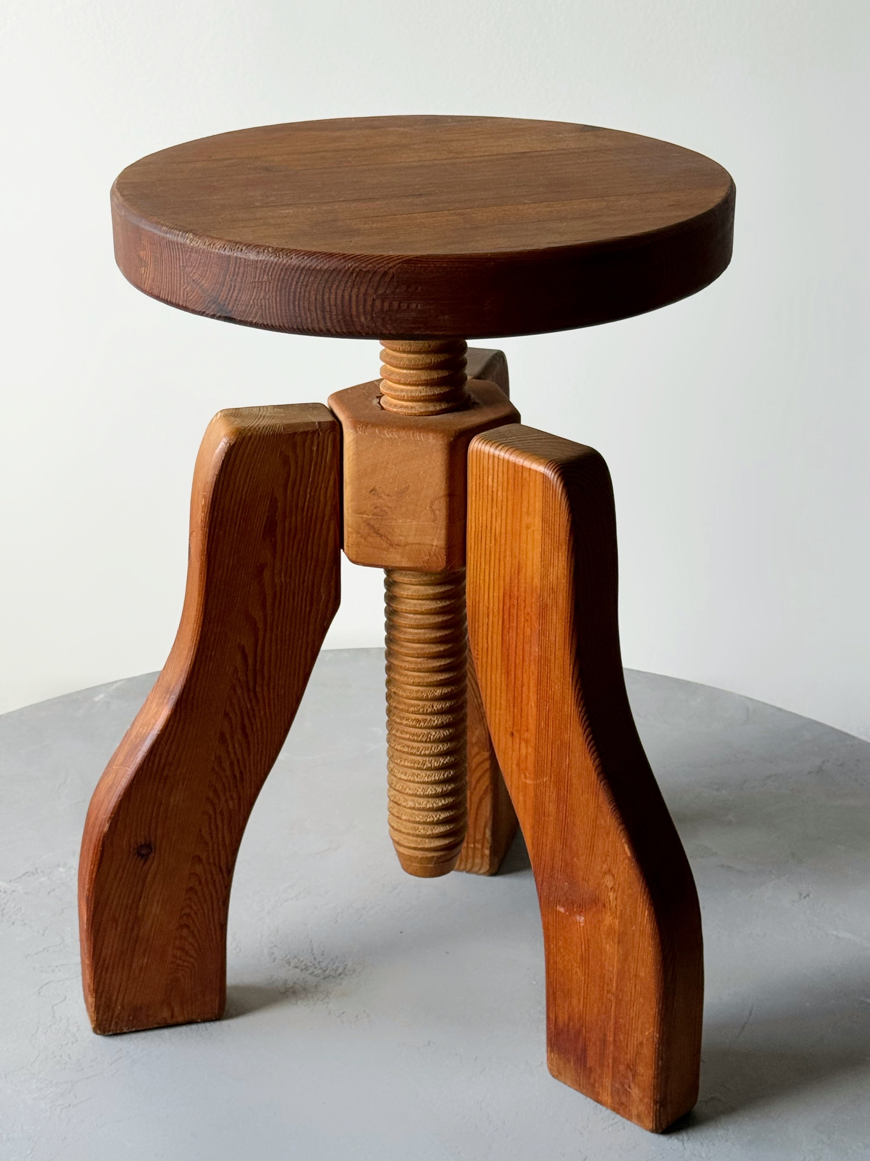 Nordic Adjustable Pine Stool
