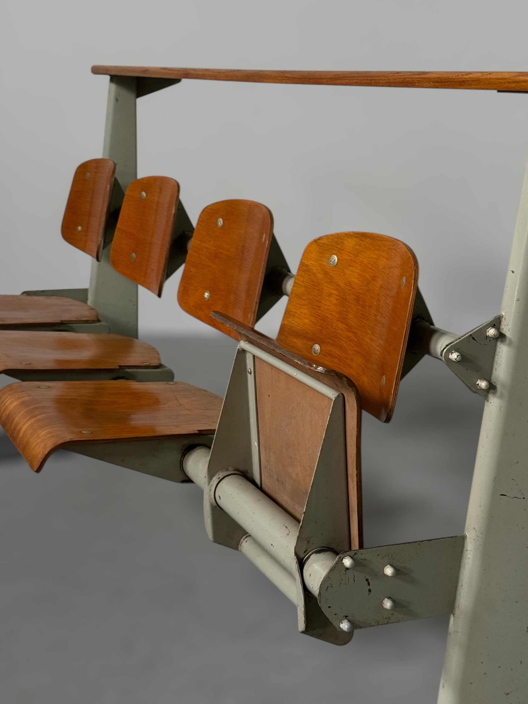 Amphitheater bench by Jean Prouvé, France 1960s