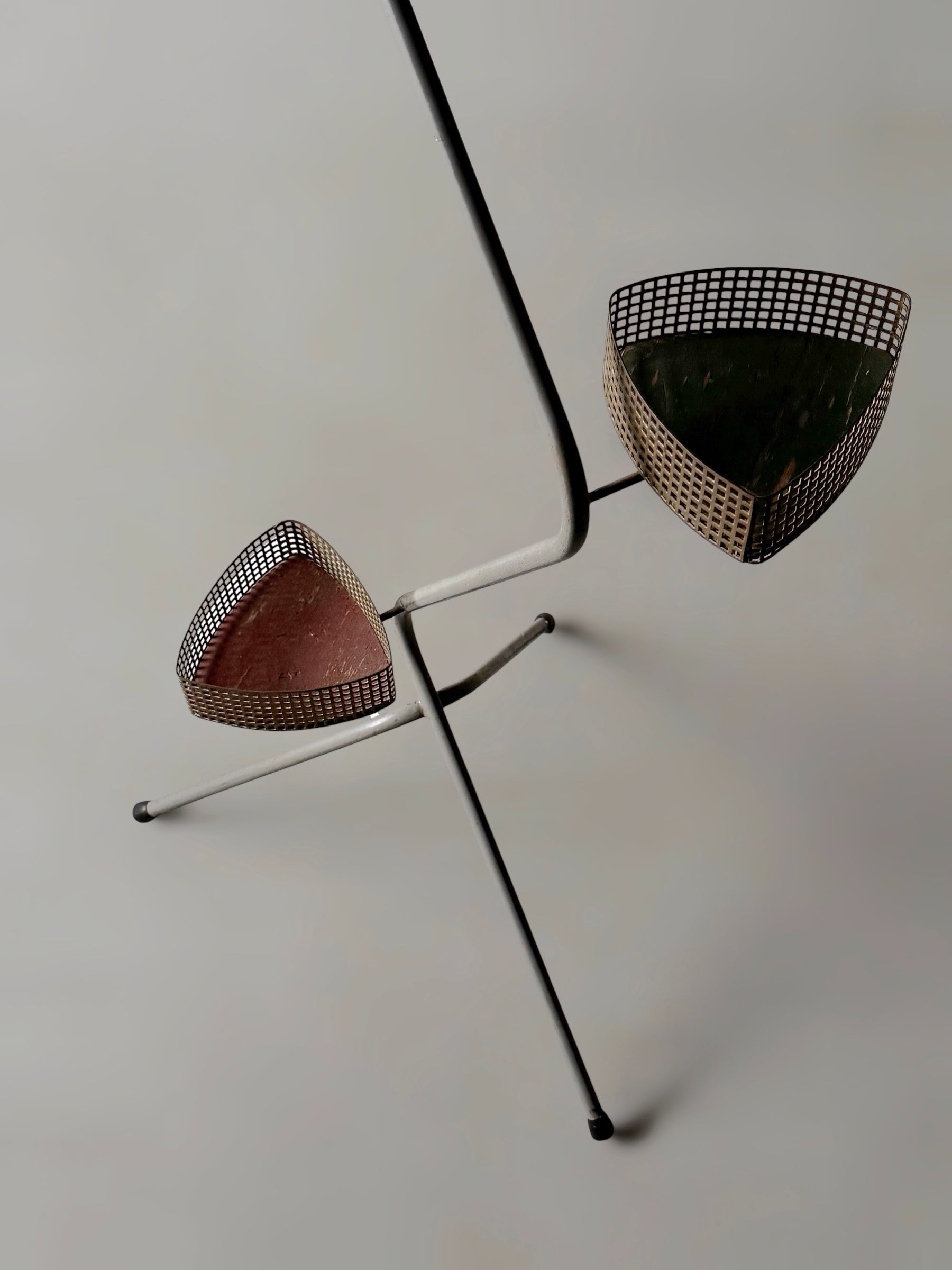Triangular Basket Plant Stand,The Netherlands 1950s