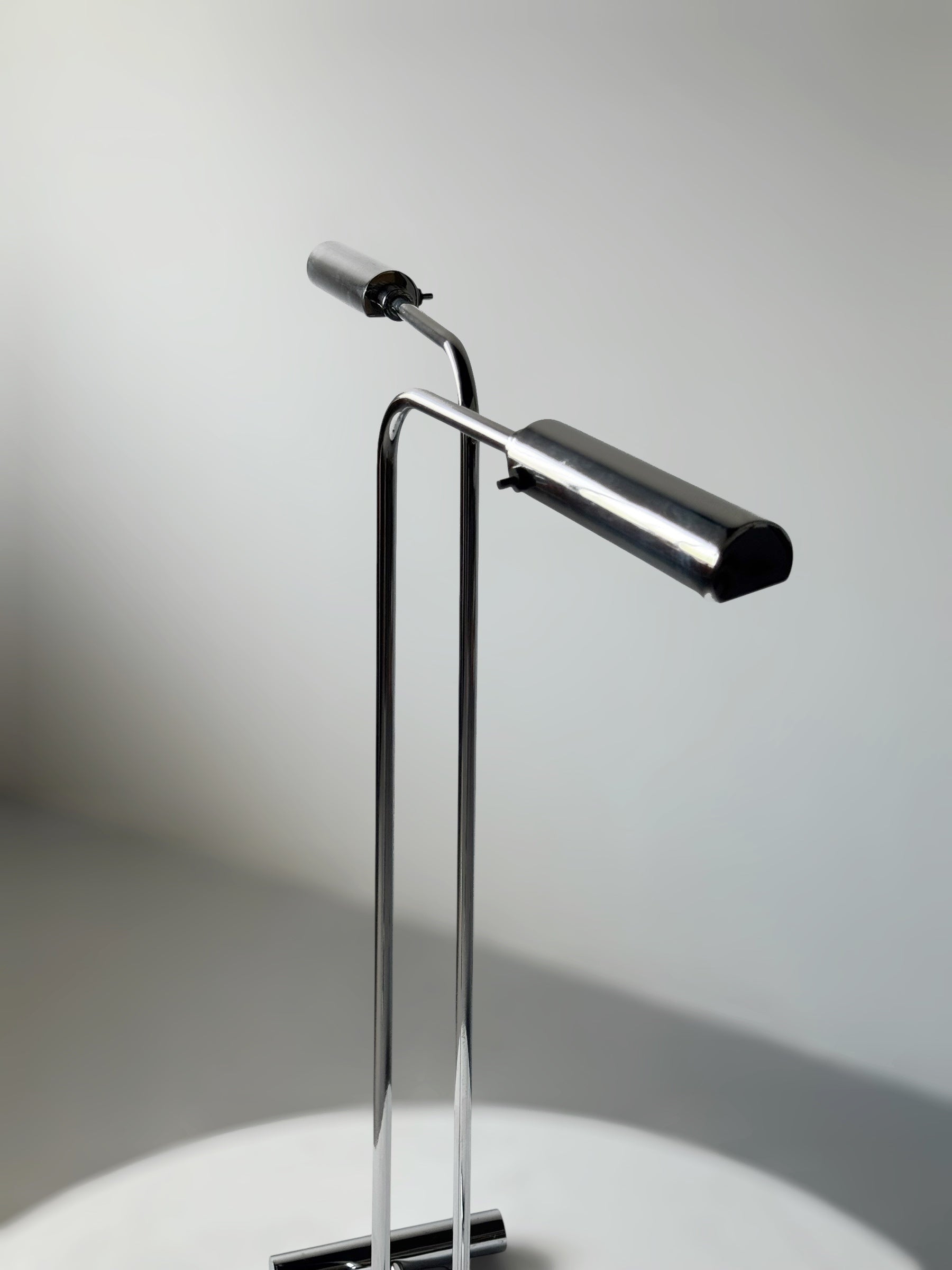 Nickel-Plated Reading Lamp by Christian Liaigre, France 1980s