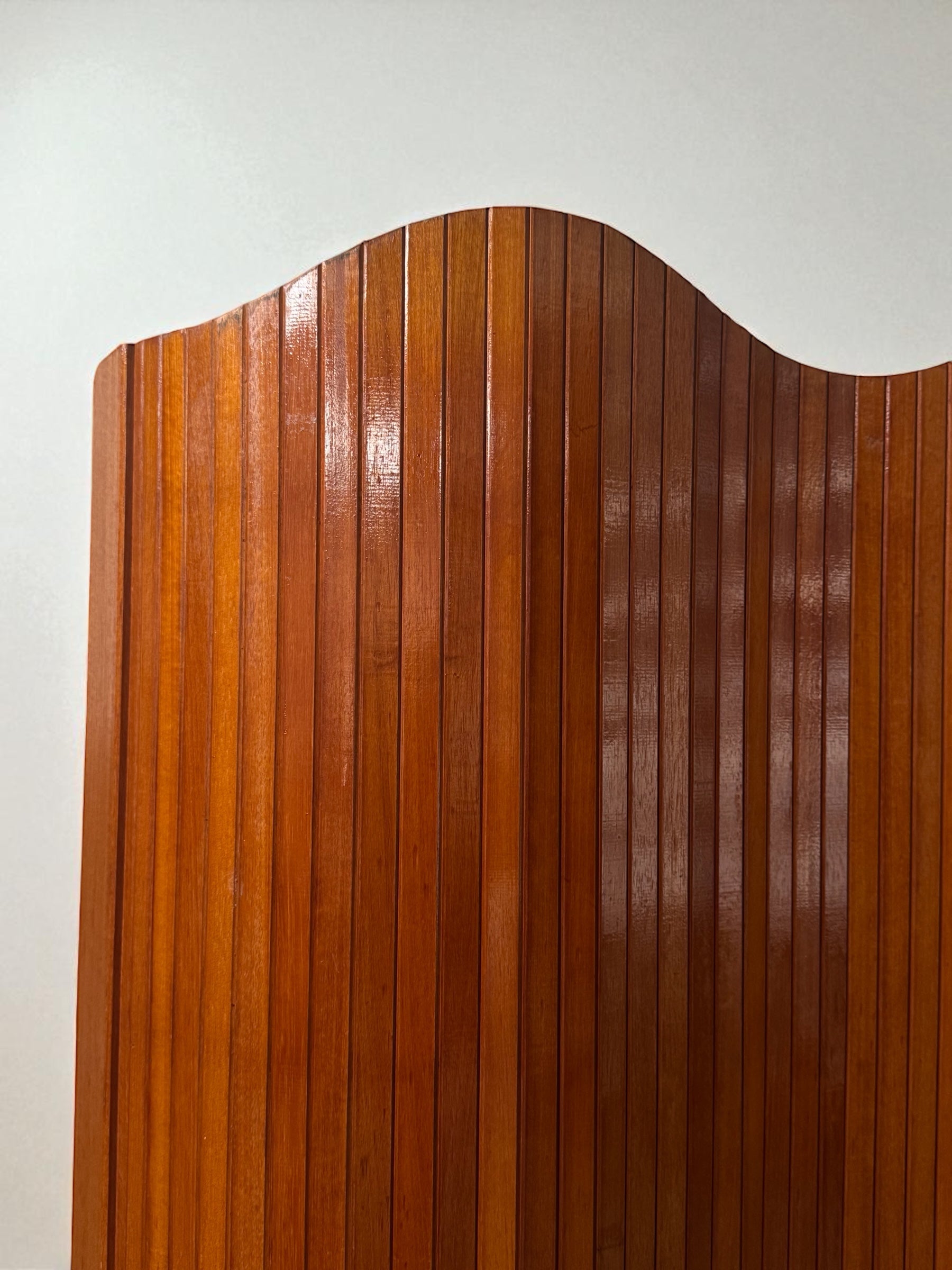 French Rolling Wood Screen from Manufrance St.Etienne 1950s