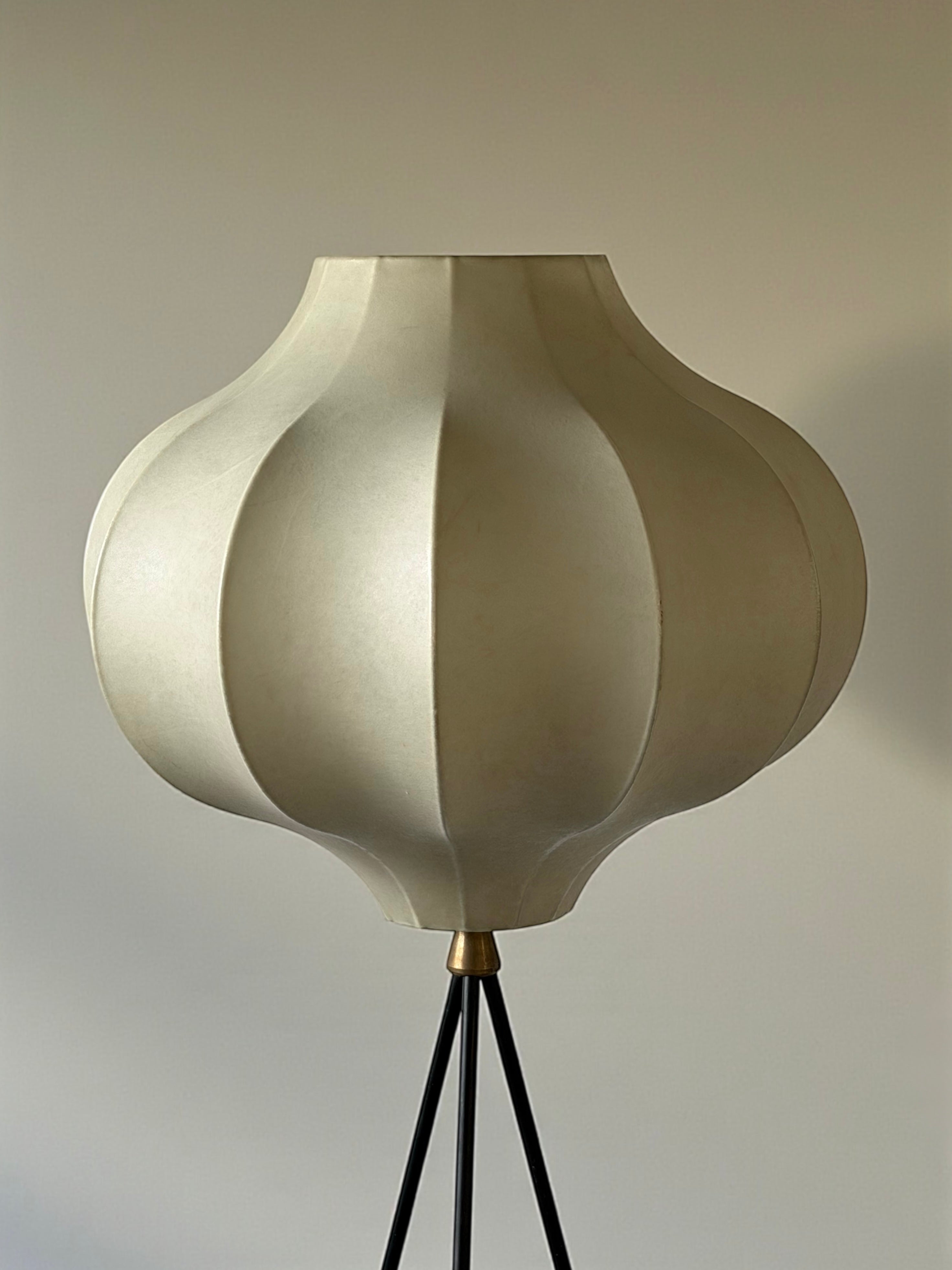 Cocoon Tripod Floor Lamp, Germany 1960s