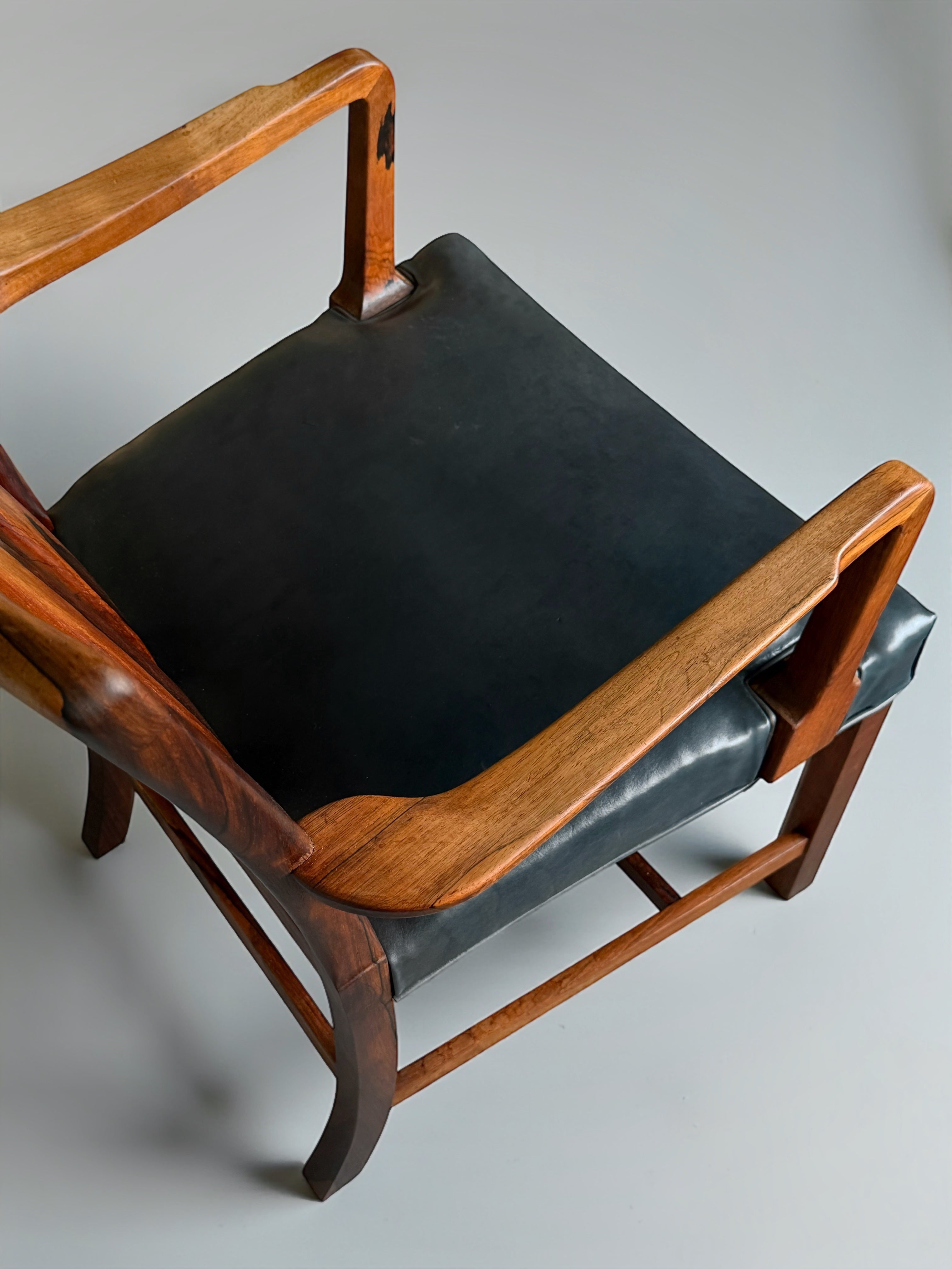 Model 1764 Armchairs by Ole Wanscher for Fritz Hansen Denmark 1940s