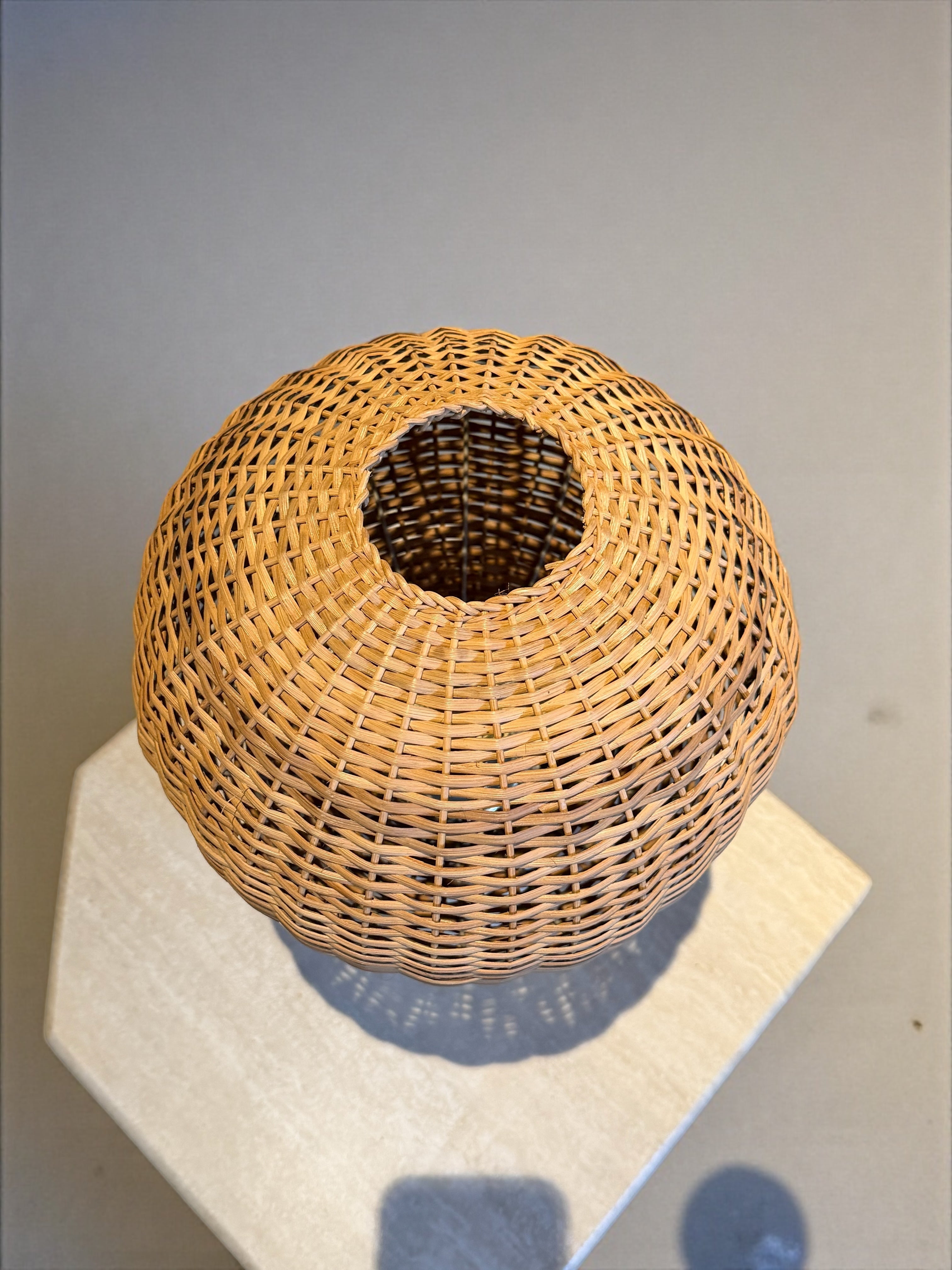 Travertine Table Lamp, Italy 1960s