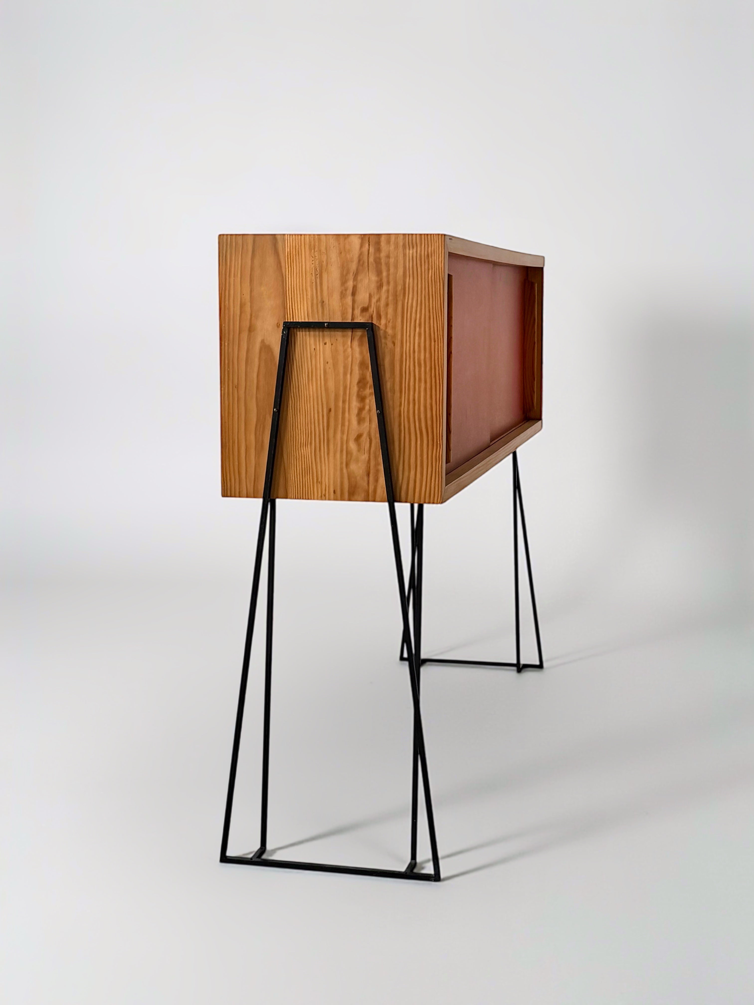 Double face Cabinet by Jacques Tournus, France 1950s