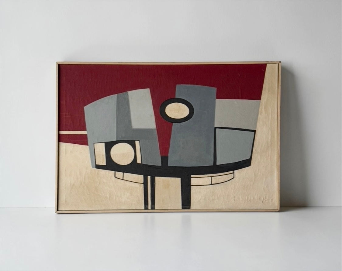 Abstract Composition by Benno Helders, The Netherlands, 1970s