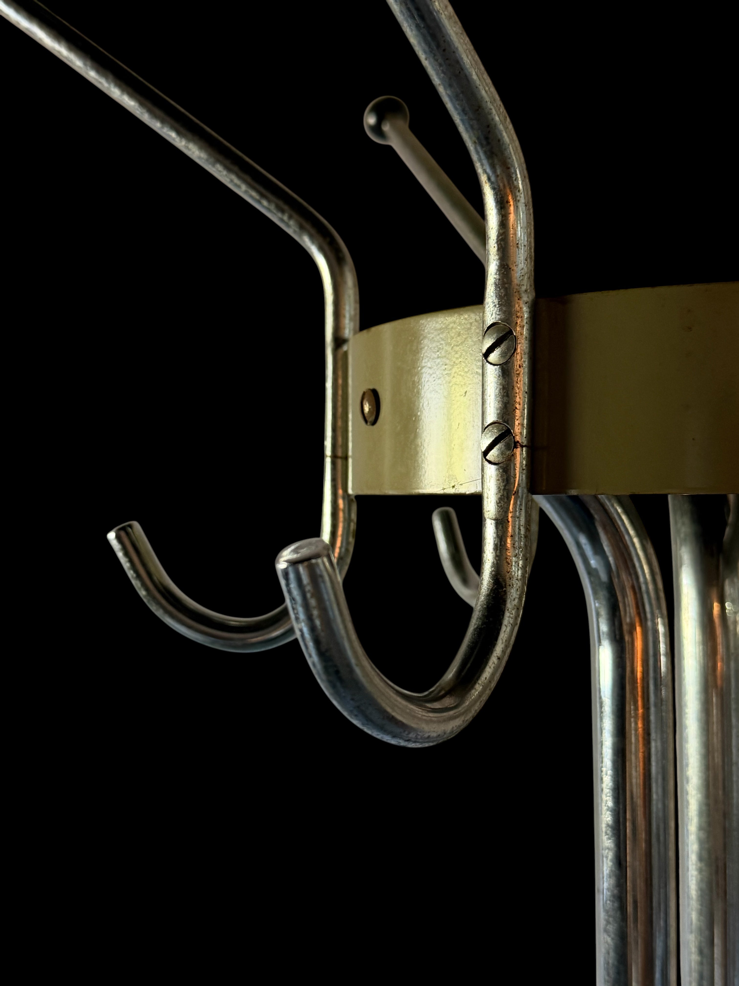 Vintage Chrome Coat Stands by Willy Van Der Meeren for Tubax, Belgium 1950s