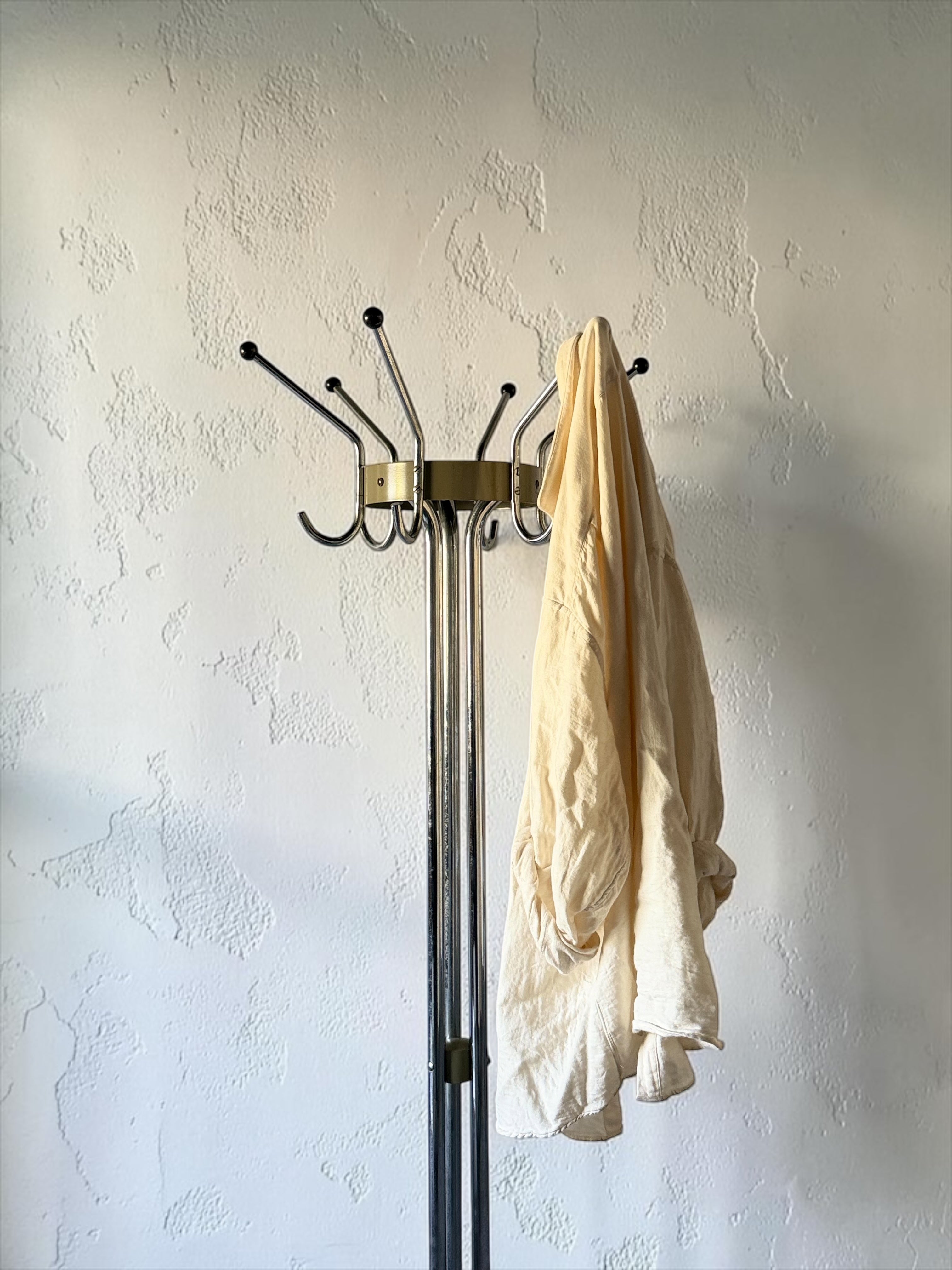 Vintage Chrome Coat Stands by Willy Van Der Meeren for Tubax, Belgium 1950s